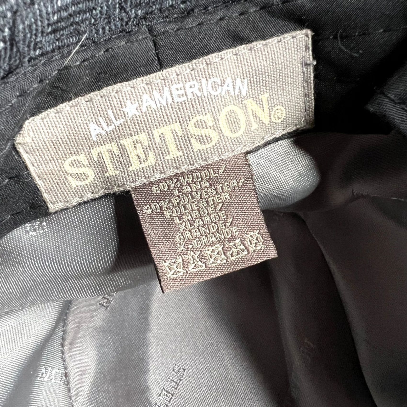 Stetson Stetson Wool Bucket Hat Herringbone Black Gray All American XL Men Bron Wool Bucket Hat XL Gray Stetson All American Men Size ONE SIZE - 7 Thumbnail