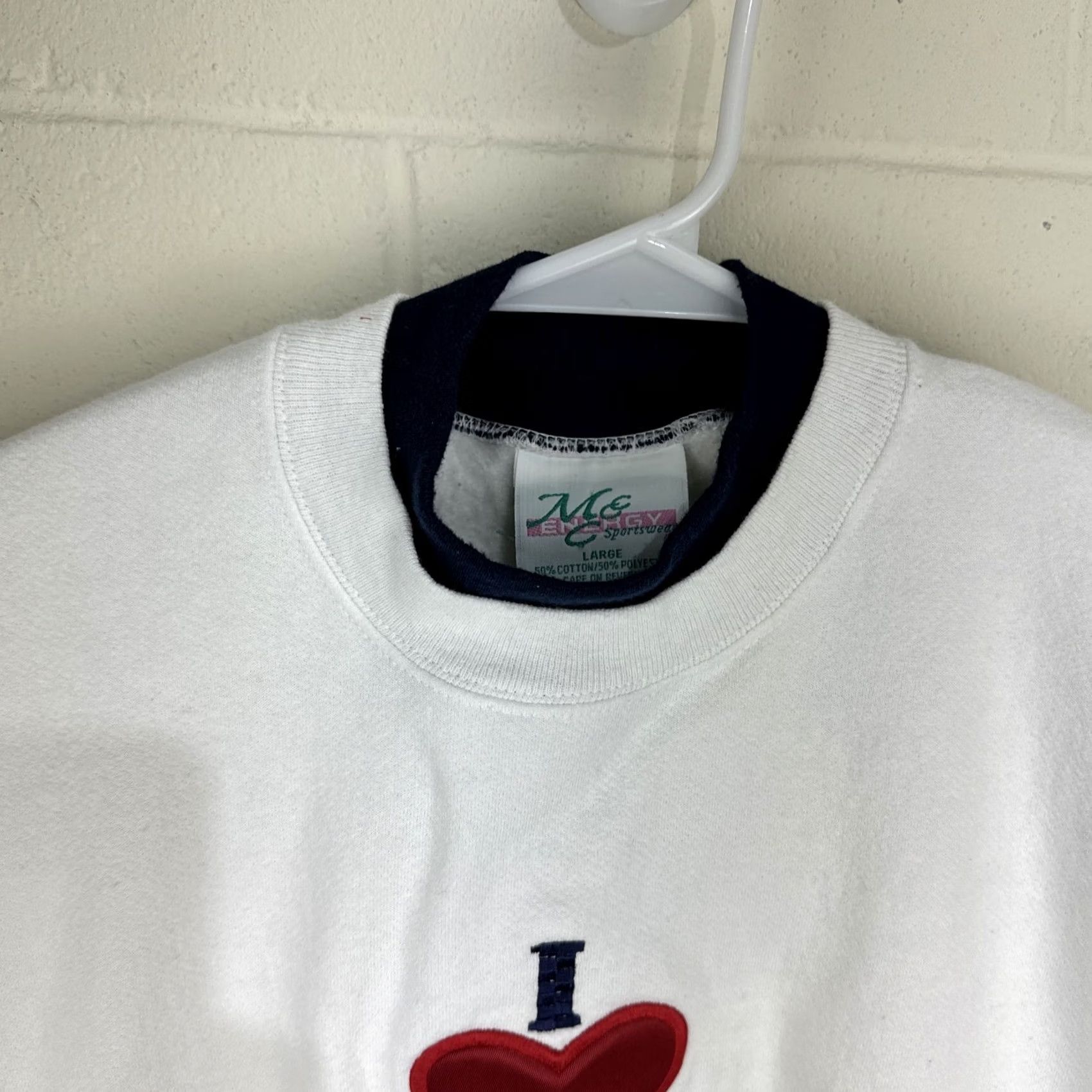 Vintage Vintage MC Sportswear Womens Embroidered I Love Christmas Sweatshirt Large Pullover Size L / US 10 / IT 46 - 5 Thumbnail