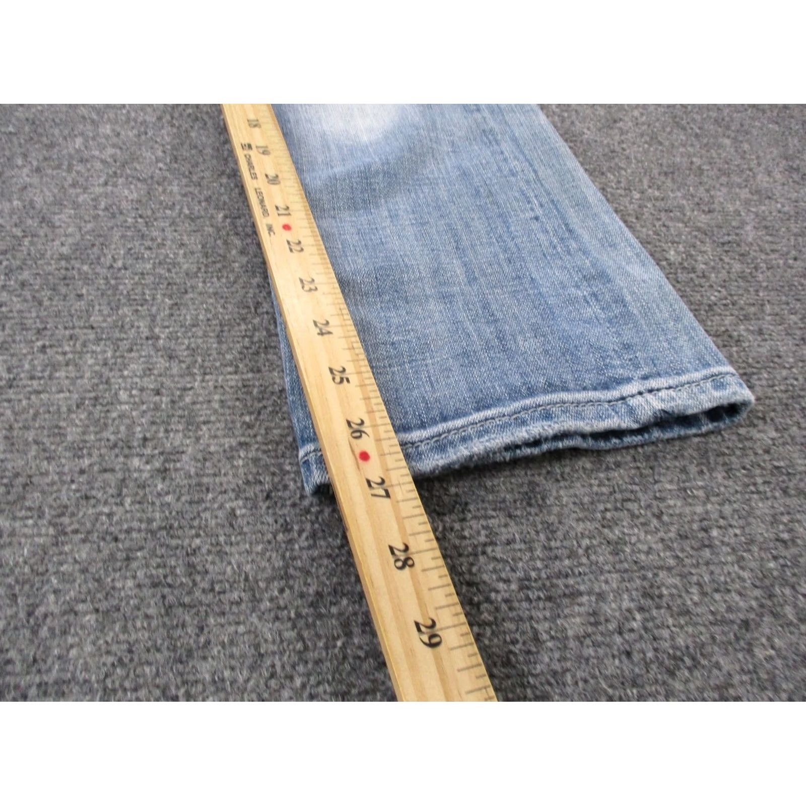 Miss Me Miss Me Jeans Womens 28 Denim Easy Cropped Faded Rhinestone Embroidered Y2K Size 28" / US 6 / IT 42 - 4 Thumbnail