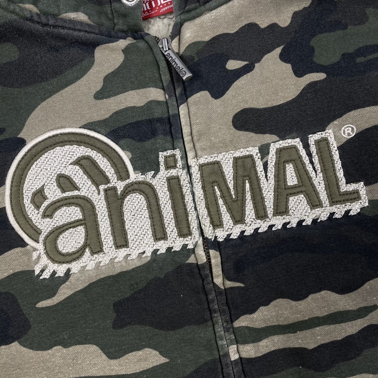 Hook-Ups × Vintage Vintage Animal SK8 Heavyweight Sherpa Camo Zip Hoodie Size US S / EU 44-46 / 1 - 6 Thumbnail