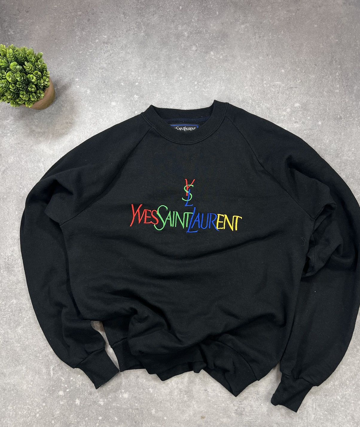 Vintage × Yves Saint Laurent Vintage Yves Saint Laurent Central Logo YSL Paris 90s Size US S / EU 44-46 / 1 - 2 Thumbnail