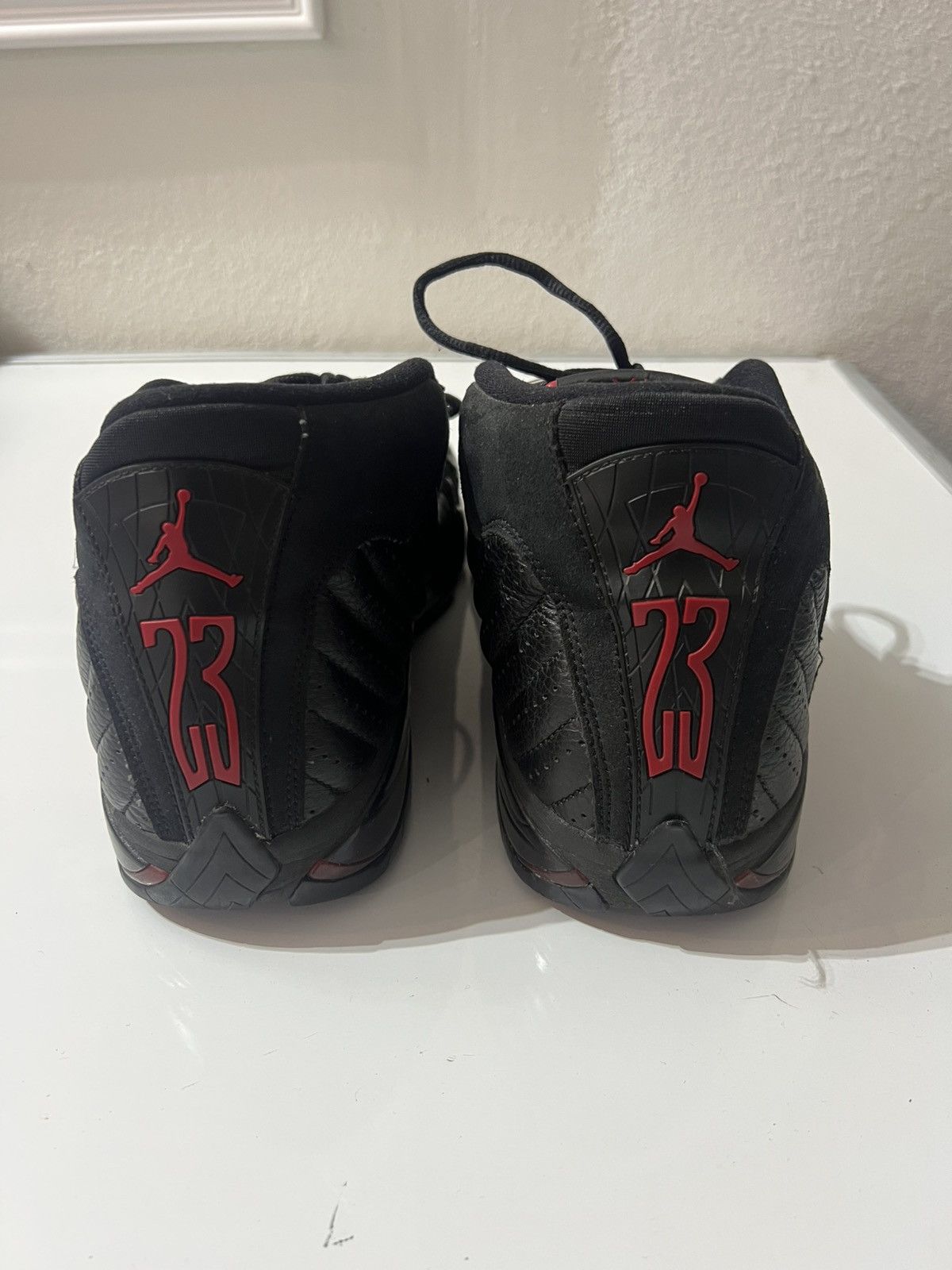 Jordan Brand Air Jordan 14 Retro Last Shot 2011 311832 010 Black 12.5 Size US 12.5 / EU 45-46 - 3 Thumbnail
