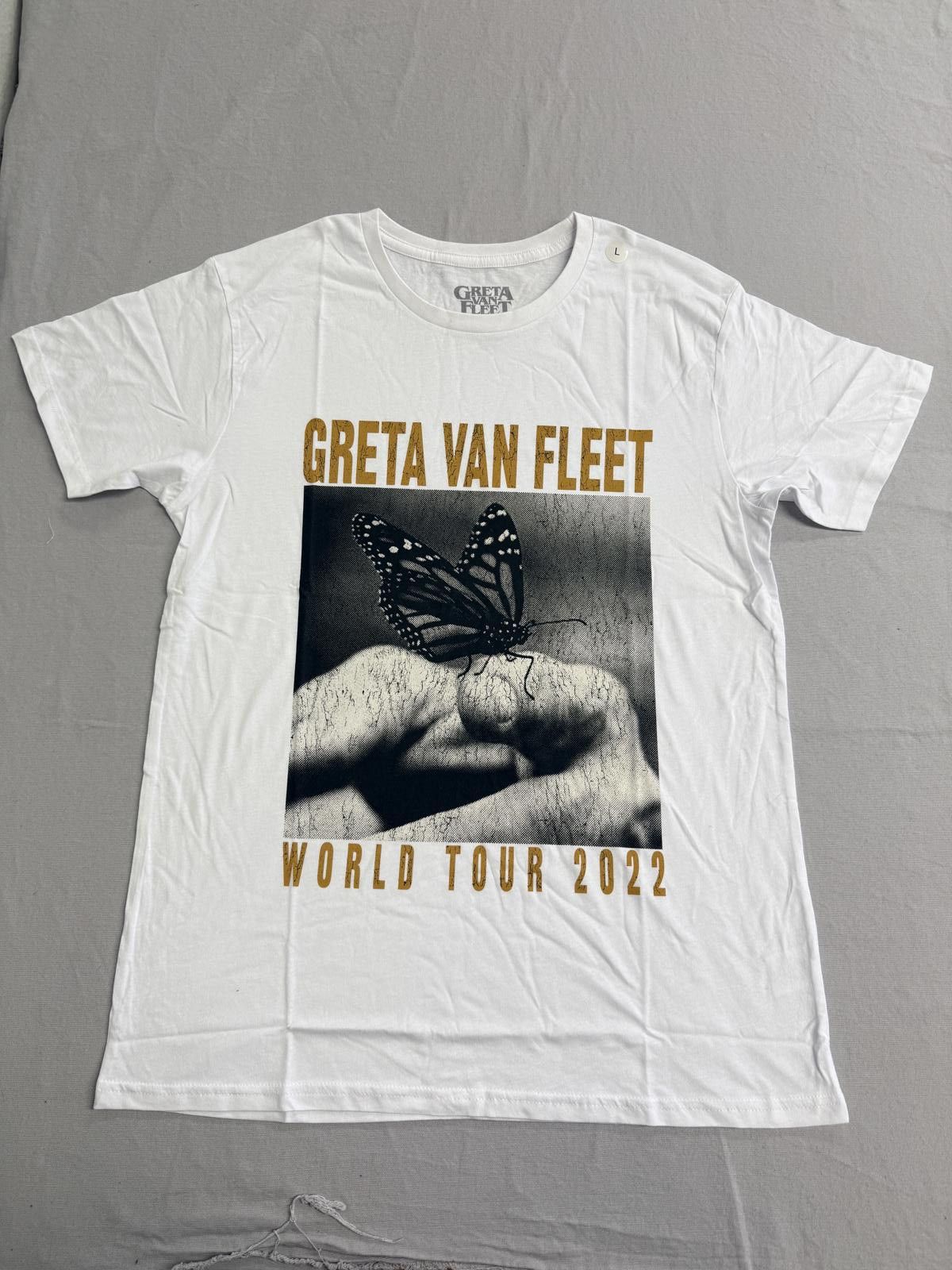 Designer Greta Van Fleet T-shirt Tour Butterfly 2022 Tee - L Size US L / EU 52-54 / 3 - 1 Thumbnail