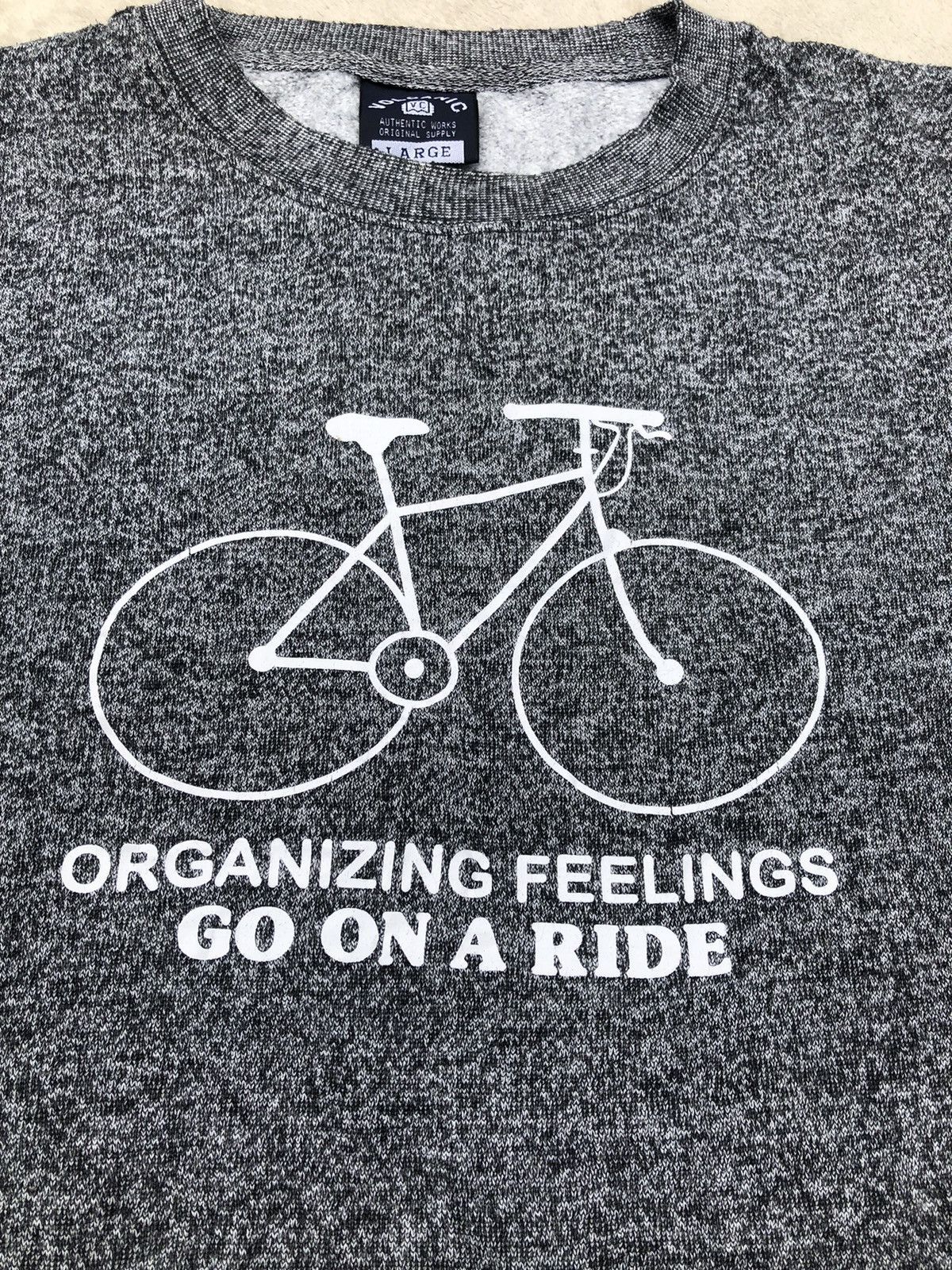 Bicycle × Vintage 🚲 Vintage Bike Image with Motivational Caption Sweatshirt Size US L / EU 52-54 / 3 - 4 Thumbnail