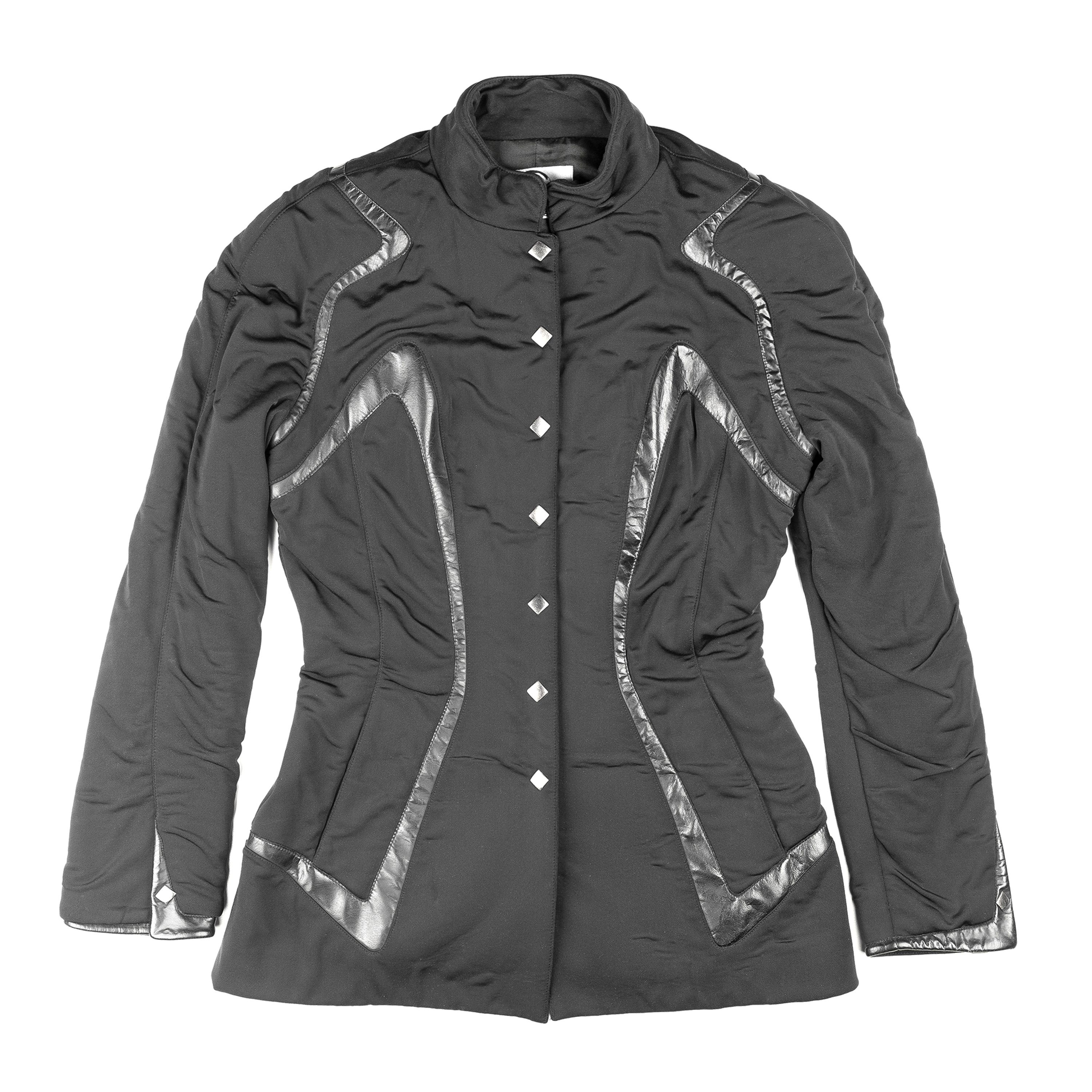 Thierry Mugler Thierry Mugler Trademark Vintage Black Fitted Jacket (M) Size M / US 6-8 / IT 42-44 - 1 Thumbnail