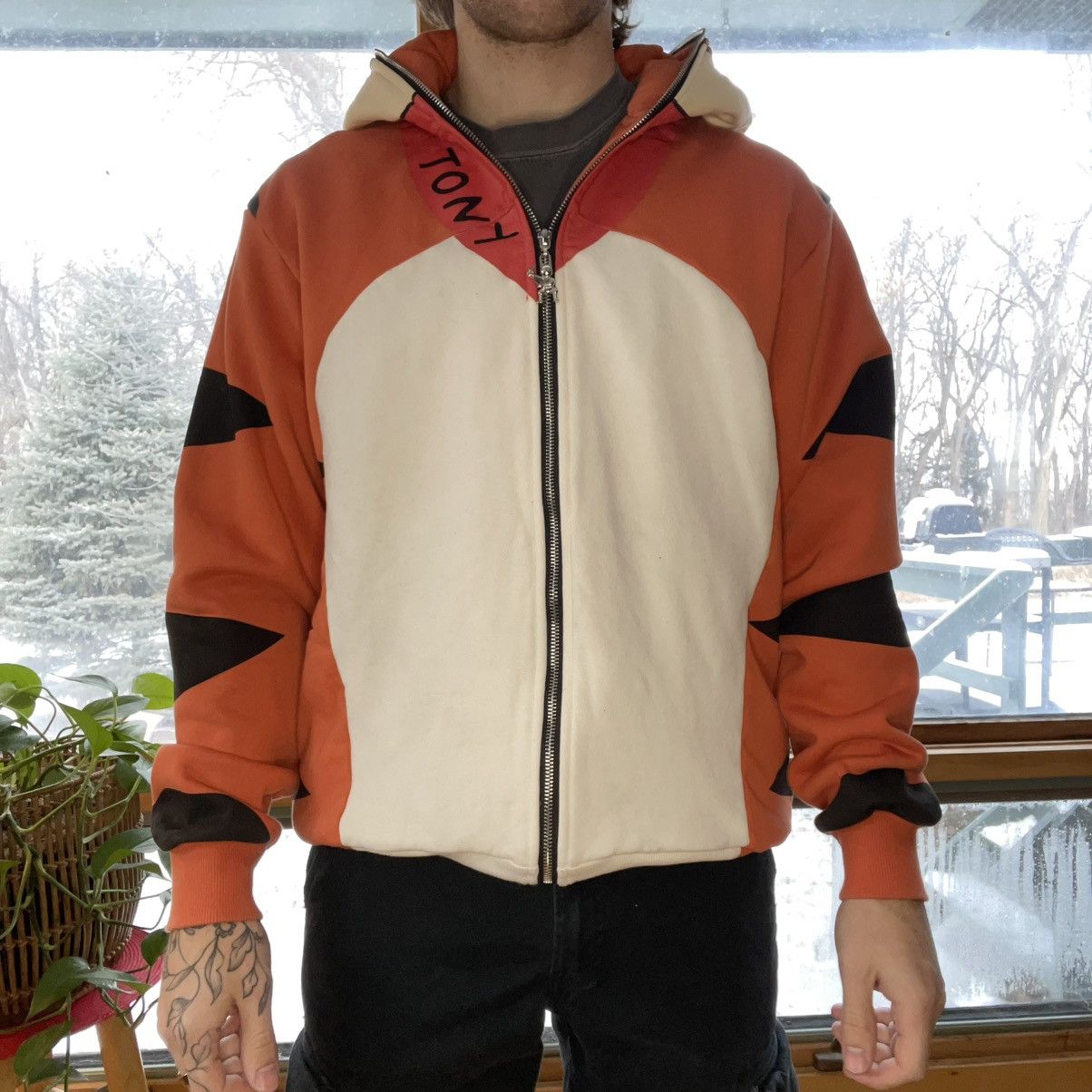 Slumpy Kev Slumpykev Goat Farm Tony The Tiger Full Zip-Up Hoodie Size US XL / EU 56 / 4 - 1 Thumbnail