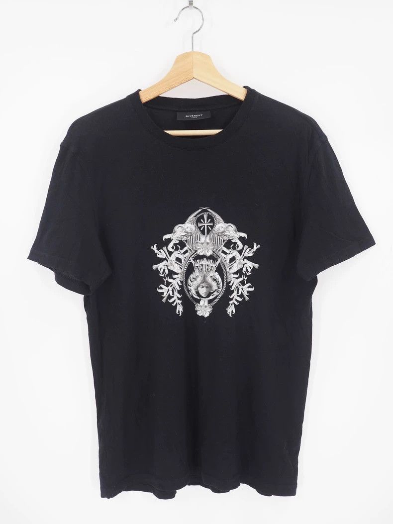 Givenchy Givenchy black archangel print short sleeve Size US M / EU 48-50 / 2 - 1 Thumbnail