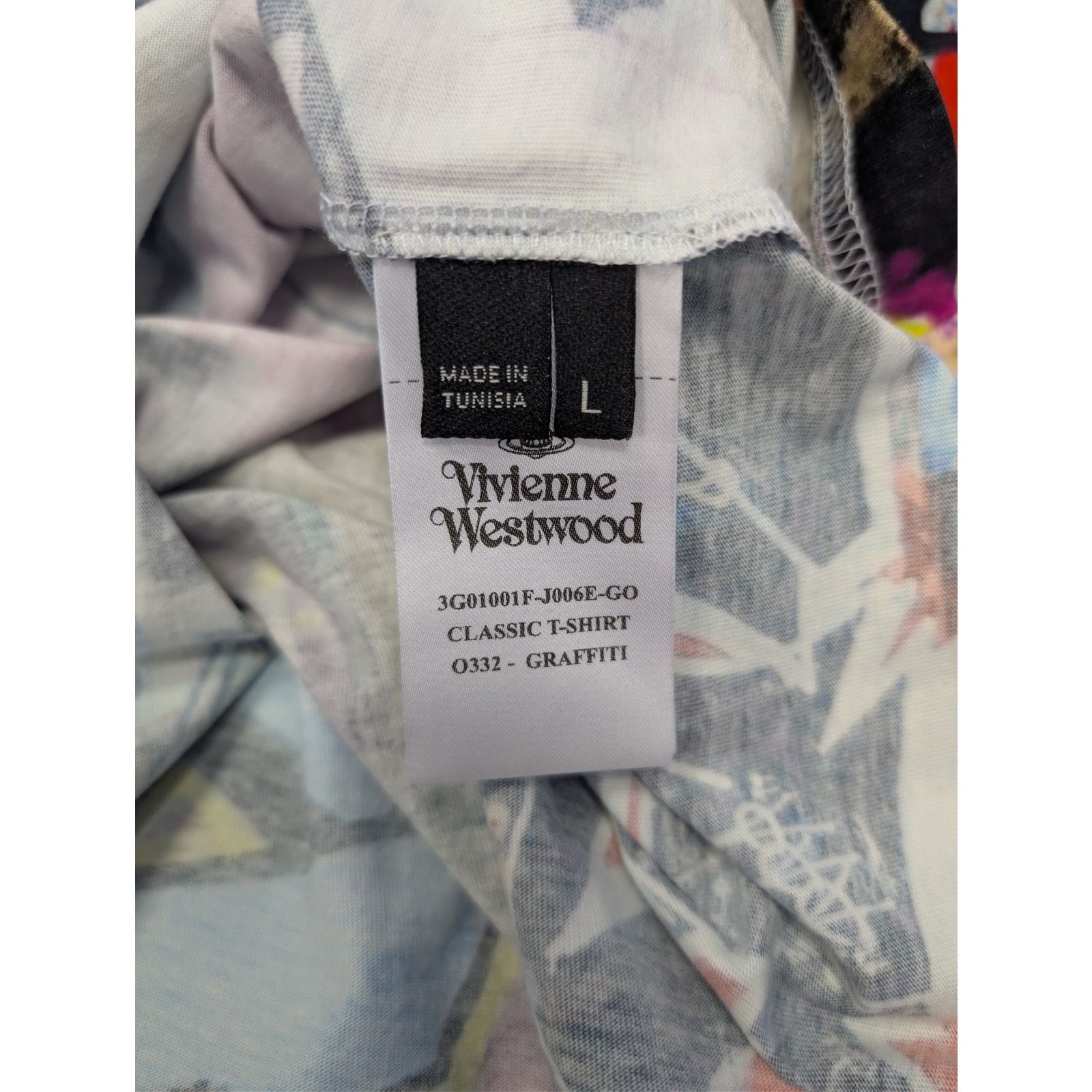 Vivienne Westwood o1rshd1 Classic Graffiti T-Shirt in Multiolor Size US L / EU 52-54 / 3 - 18 Thumbnail