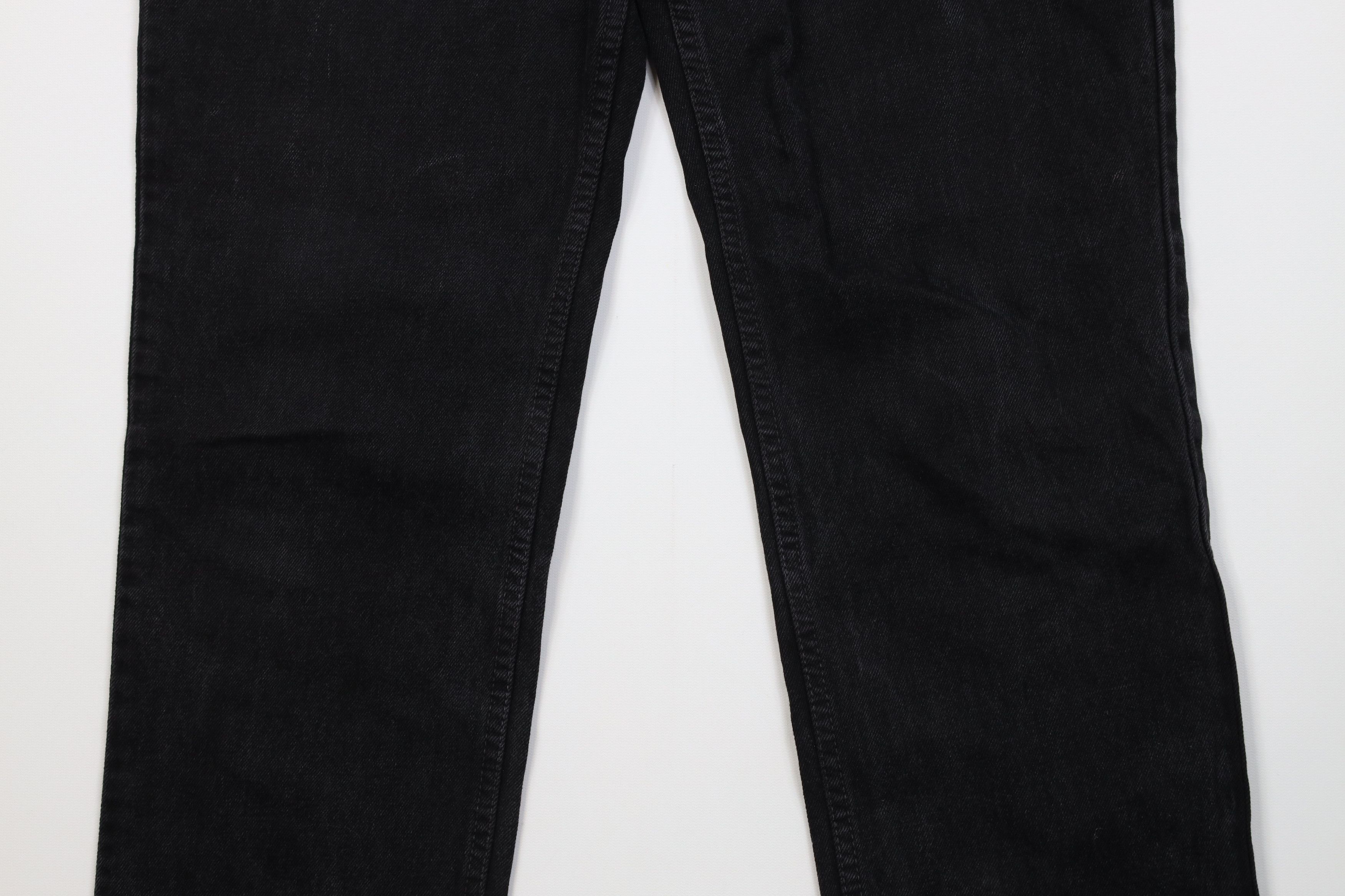 Levi's Vintage 90s Levis 512 Fit Straight Leg Denim Jeans Black USA Size US 29 - 3 Thumbnail