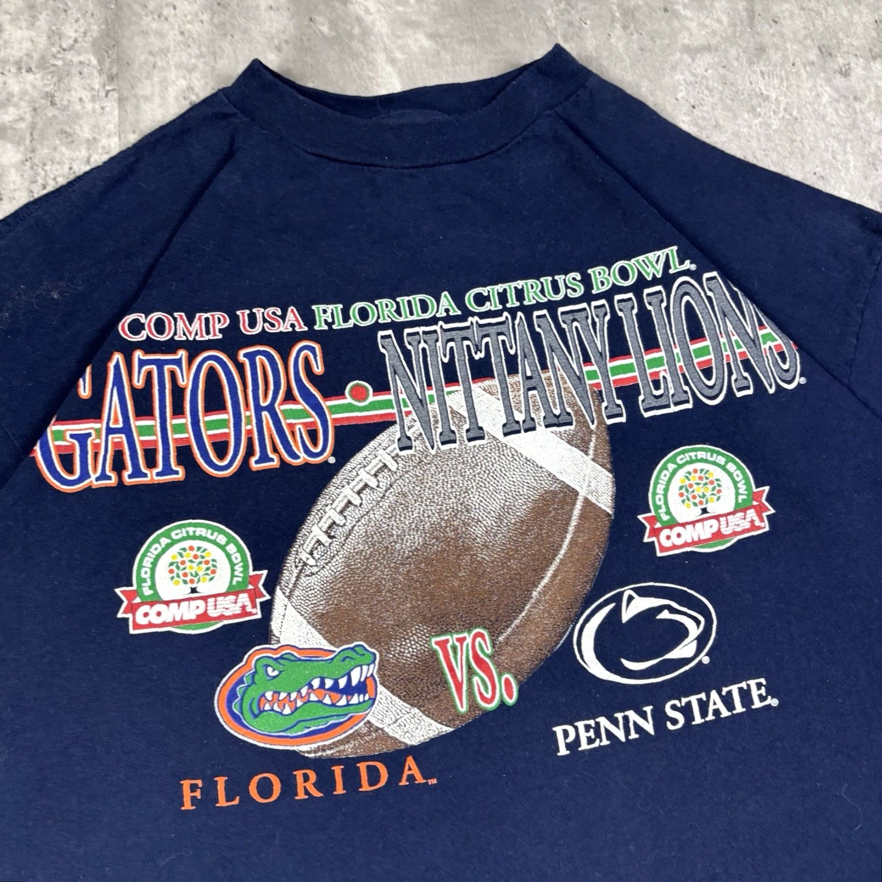 Tultex VINTAGE 90s Tultex T Shirt Mens 2XL Blue Cotton Short Sleeve Crew Neck 90s Citrus Bowl Penn State Florida Gators Size US XXL / EU 58 / 5 - 3 Thumbnail