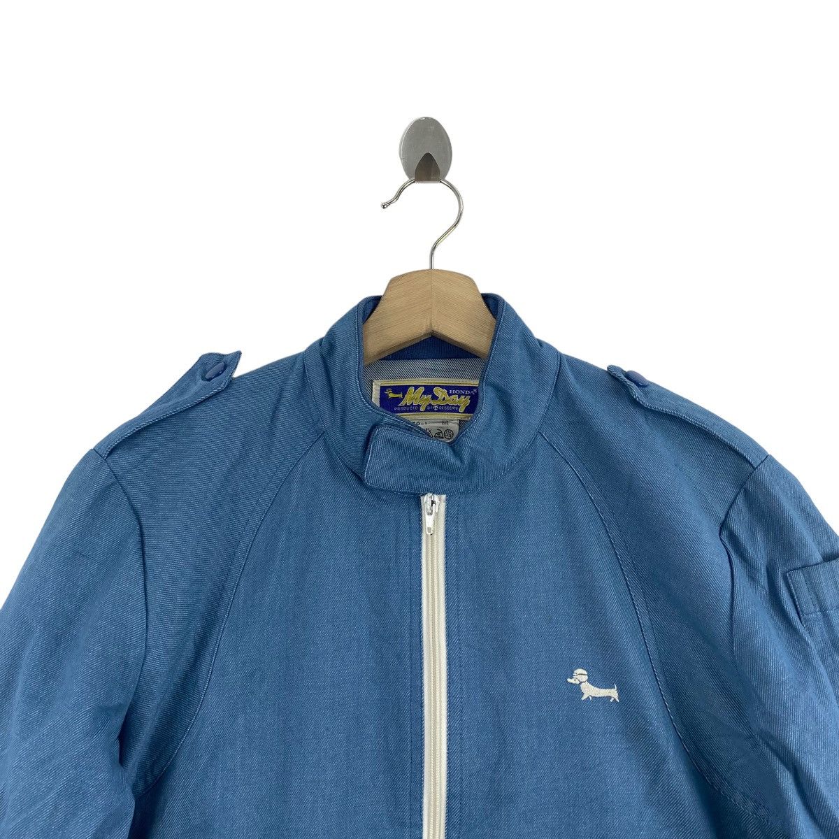 Descente × Honda HONDA x MY DAY x Descente Small Embroidered Logo Blue Denim Size US M / EU 48-50 / 2 - 2 Thumbnail