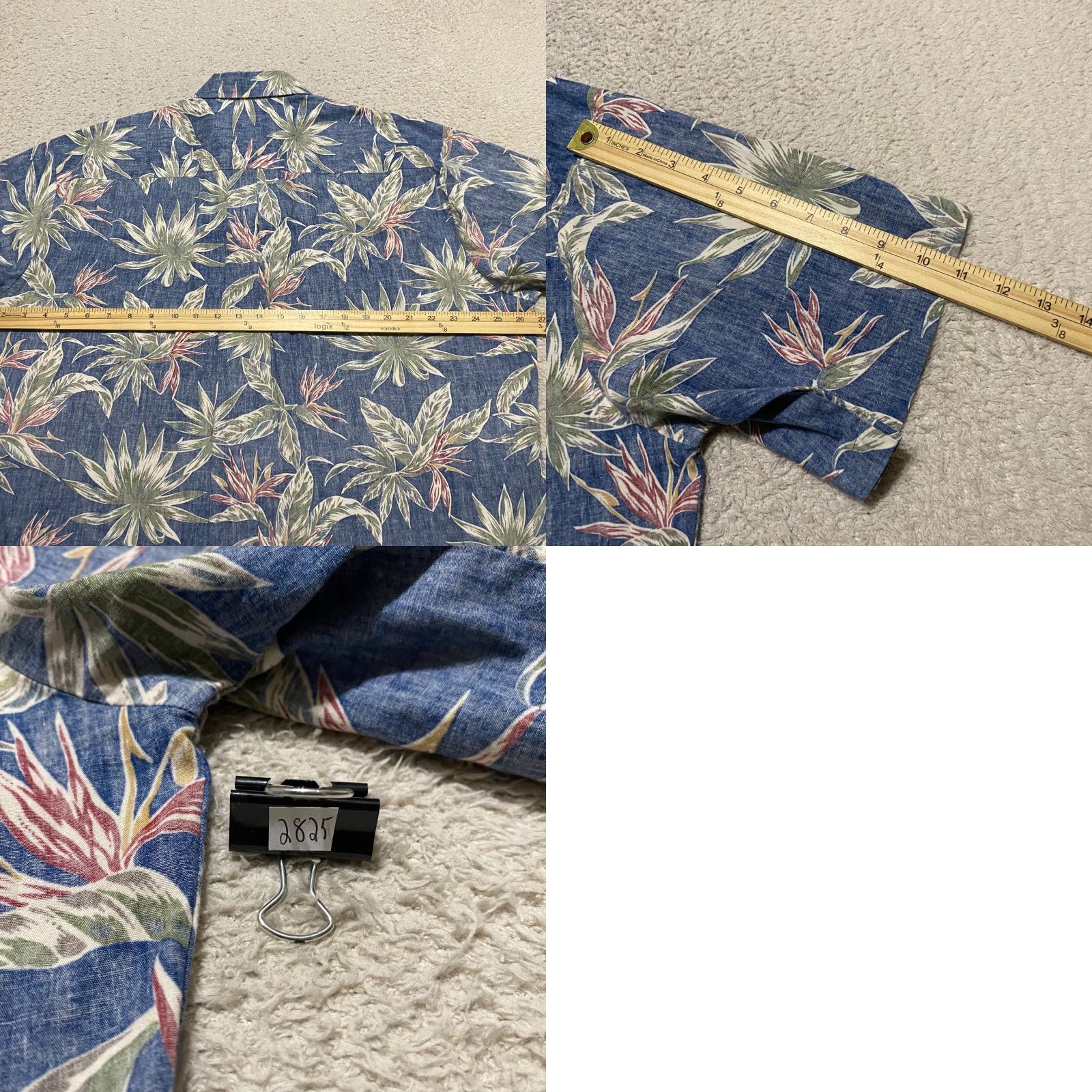 Vintage Cooke Street Mens 2XL Hawaiian Shirt Blue Floral Button Front Short Sleeve Shirt Size US XXL / EU 58 / 5 - 8 Thumbnail