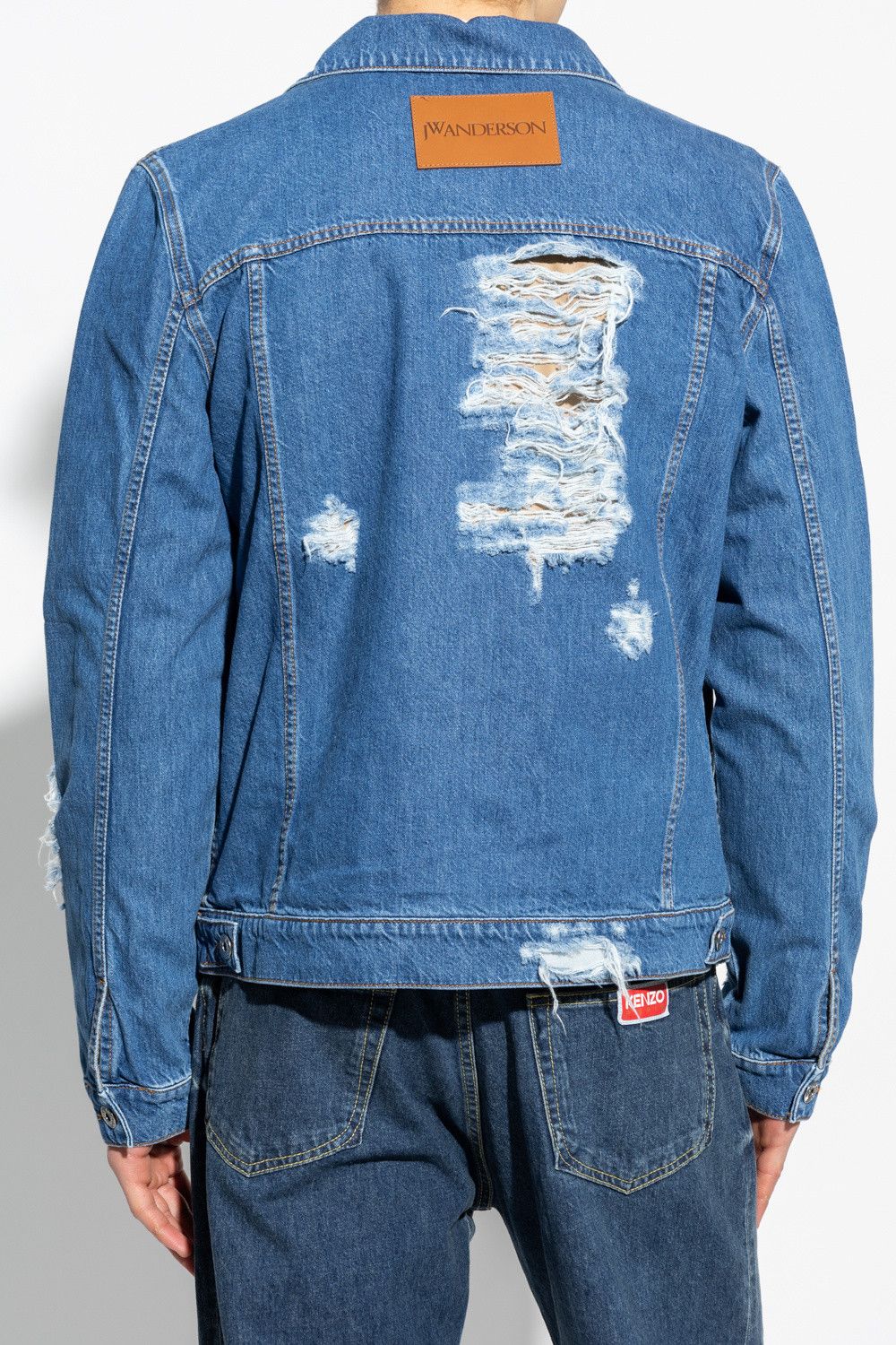 JW Anderson JW ANDERSON blue classic fit distressed denim jacket Medium Size US M / EU 48-50 / 2 - 3 Thumbnail