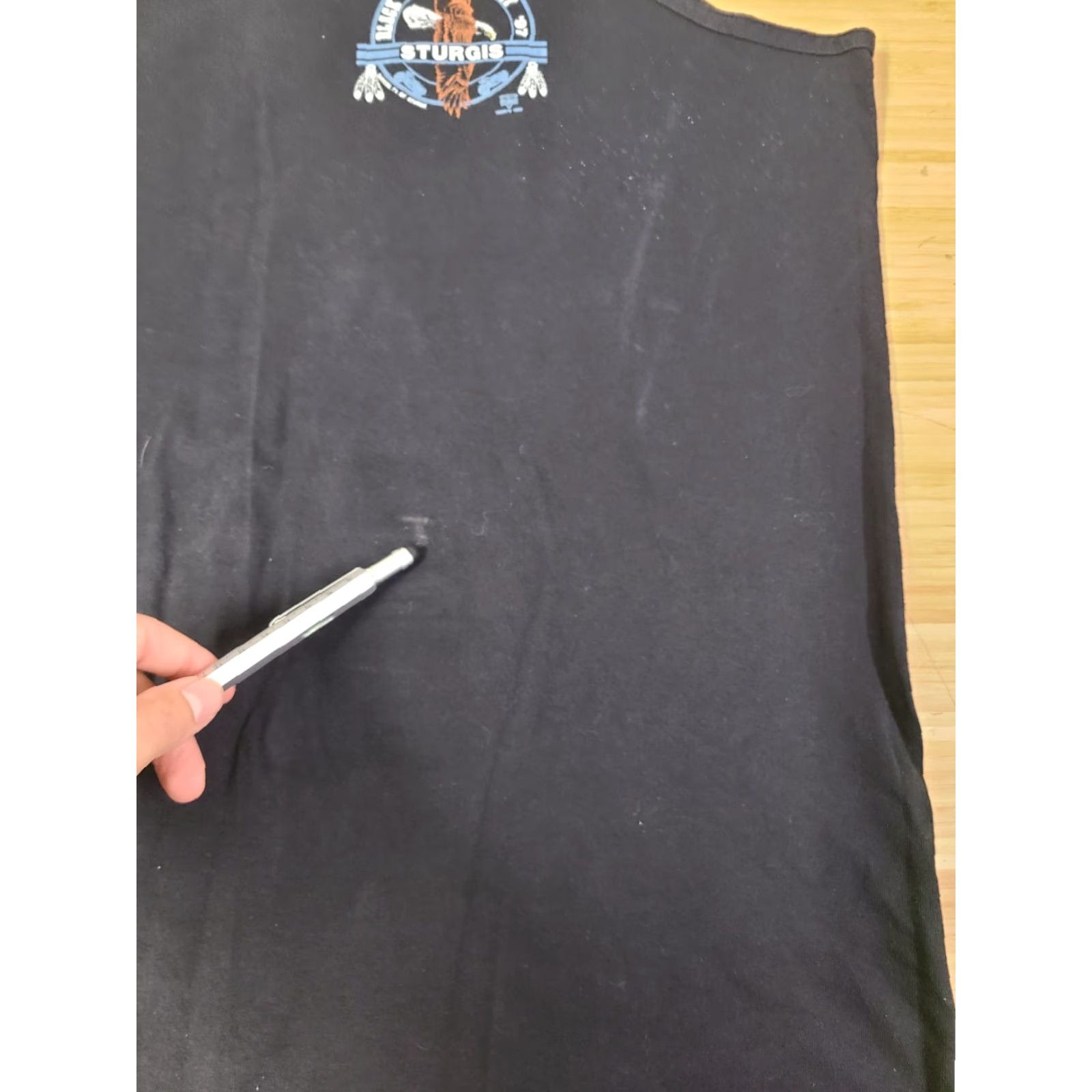 Vintage VINTAGE Sturgis Tank Top Black Hills Motorcycle Rally XL Black Eagle Graphic 90s Mens Size US XL / EU 56 / 4 - 2 Thumbnail