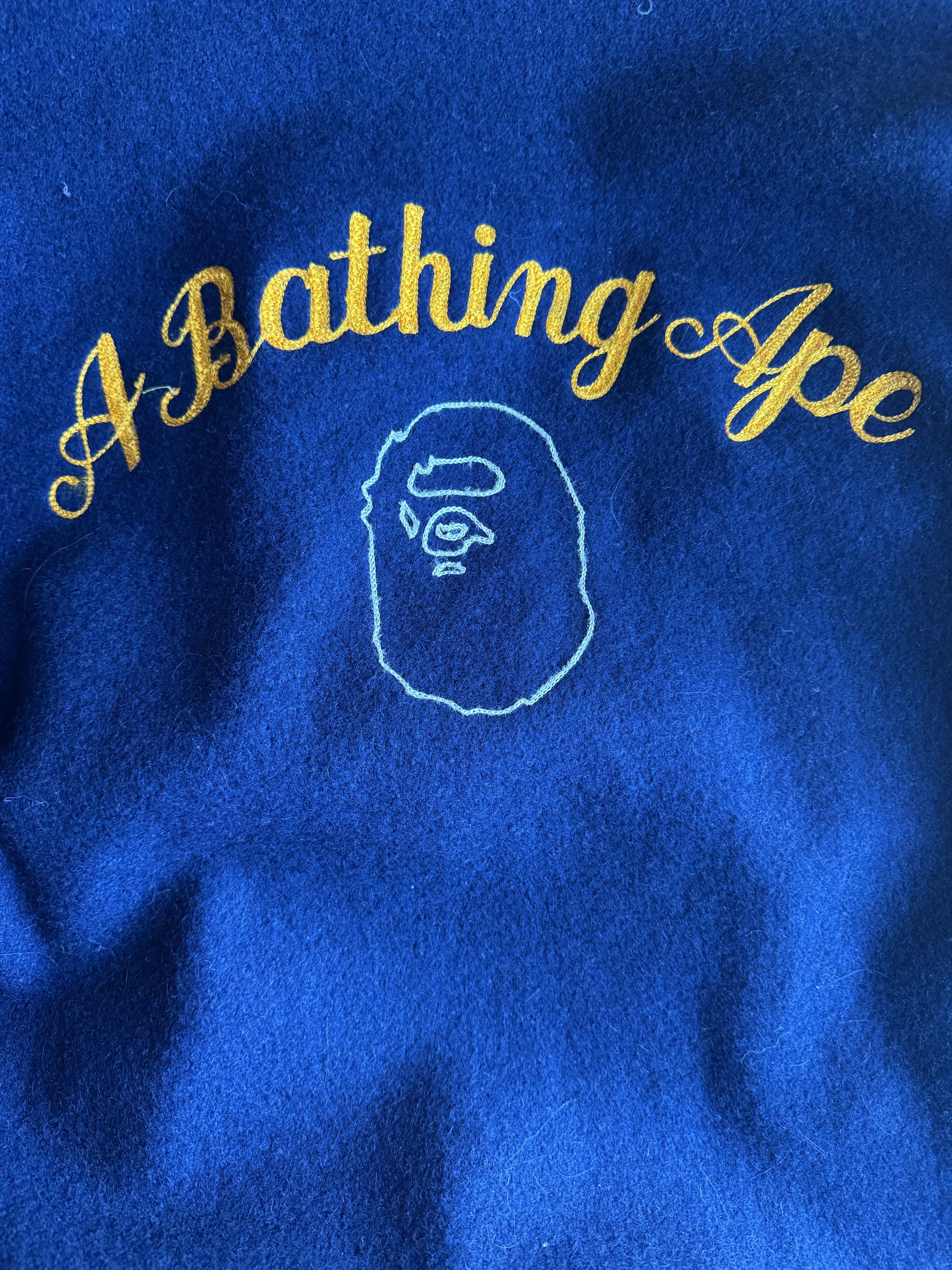 Bape Vintage Bape Varsity Jacket (1996/1997) Size US S / EU 44-46 / 1 - 7 Thumbnail