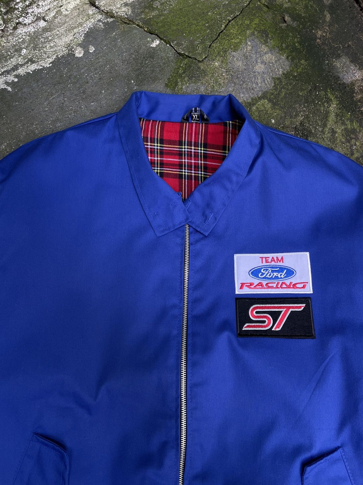 Ford Vintage Ford ST Racing Bomber Jacket 00’s Blue RARE Size US XL / EU 56 / 4 - 3 Thumbnail