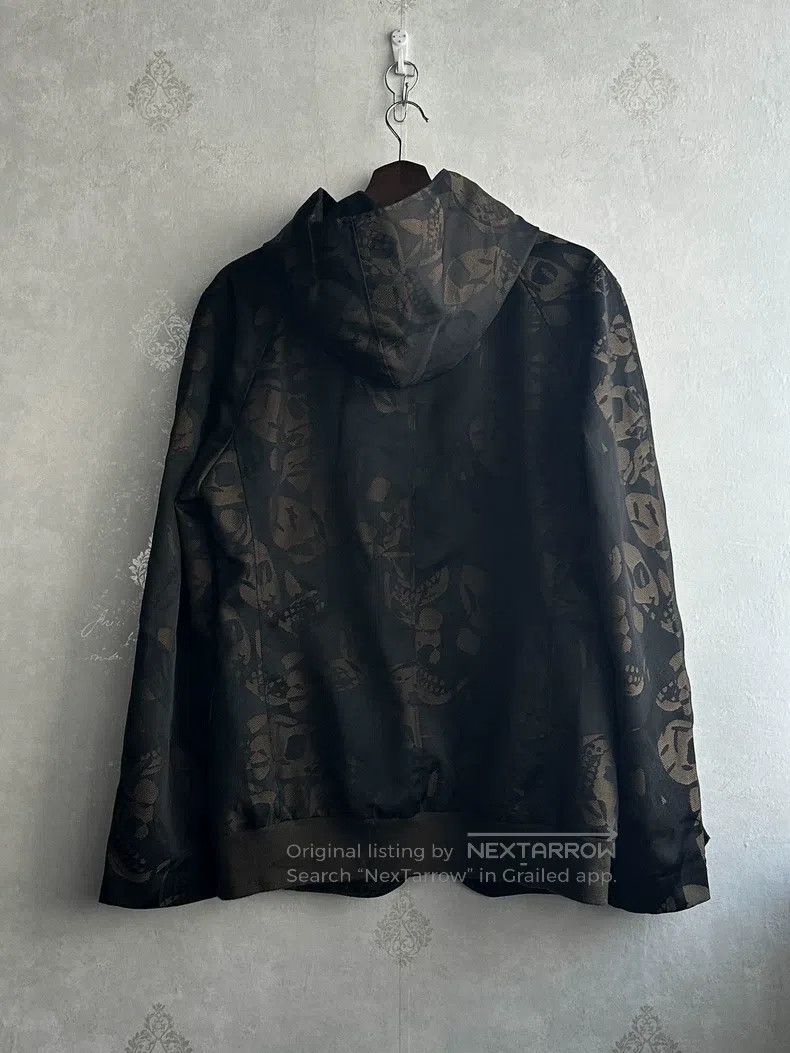Alexander McQueen Alexander Mcqueen Dark-patterned skull-woven coat Size US M / EU 48-50 / 2 - 2 Thumbnail
