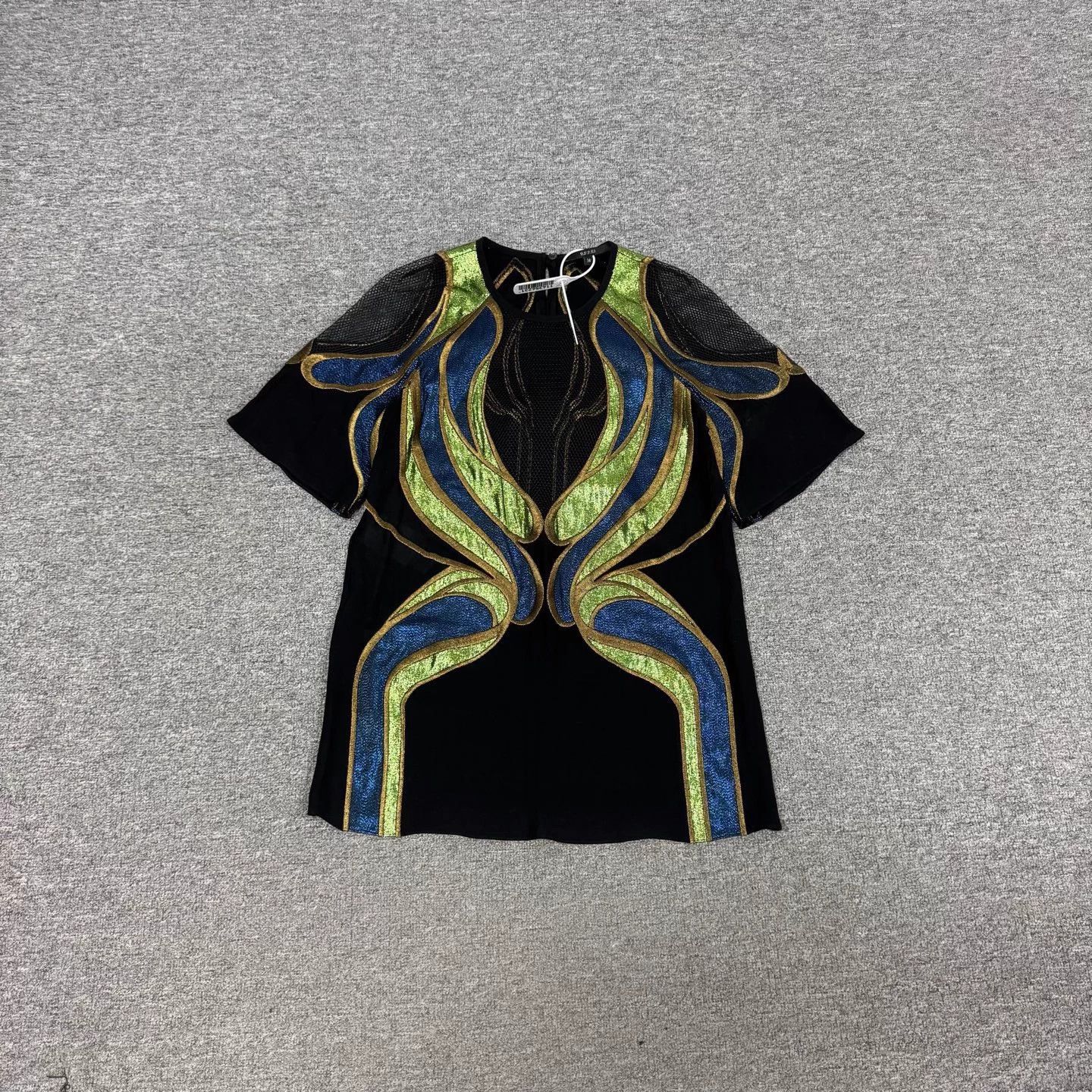 Gucci Gucci Colorblock Mesh Embroidered SS Tee 38 99 New Size S / US 4 / IT 40 - 1 Thumbnail