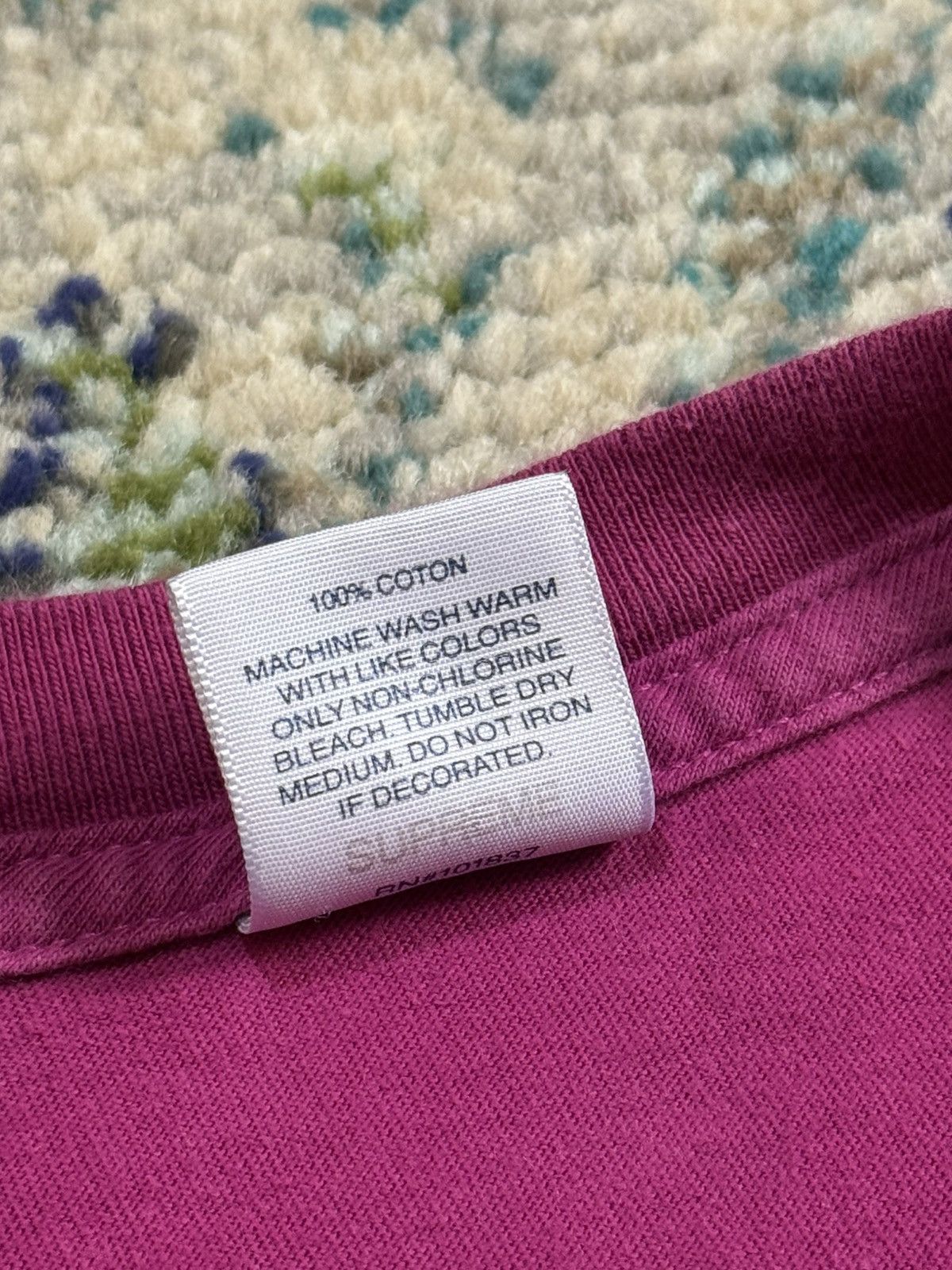 Supreme Supreme smoke tee magenta Size US L / EU 52-54 / 3 - 4 Thumbnail