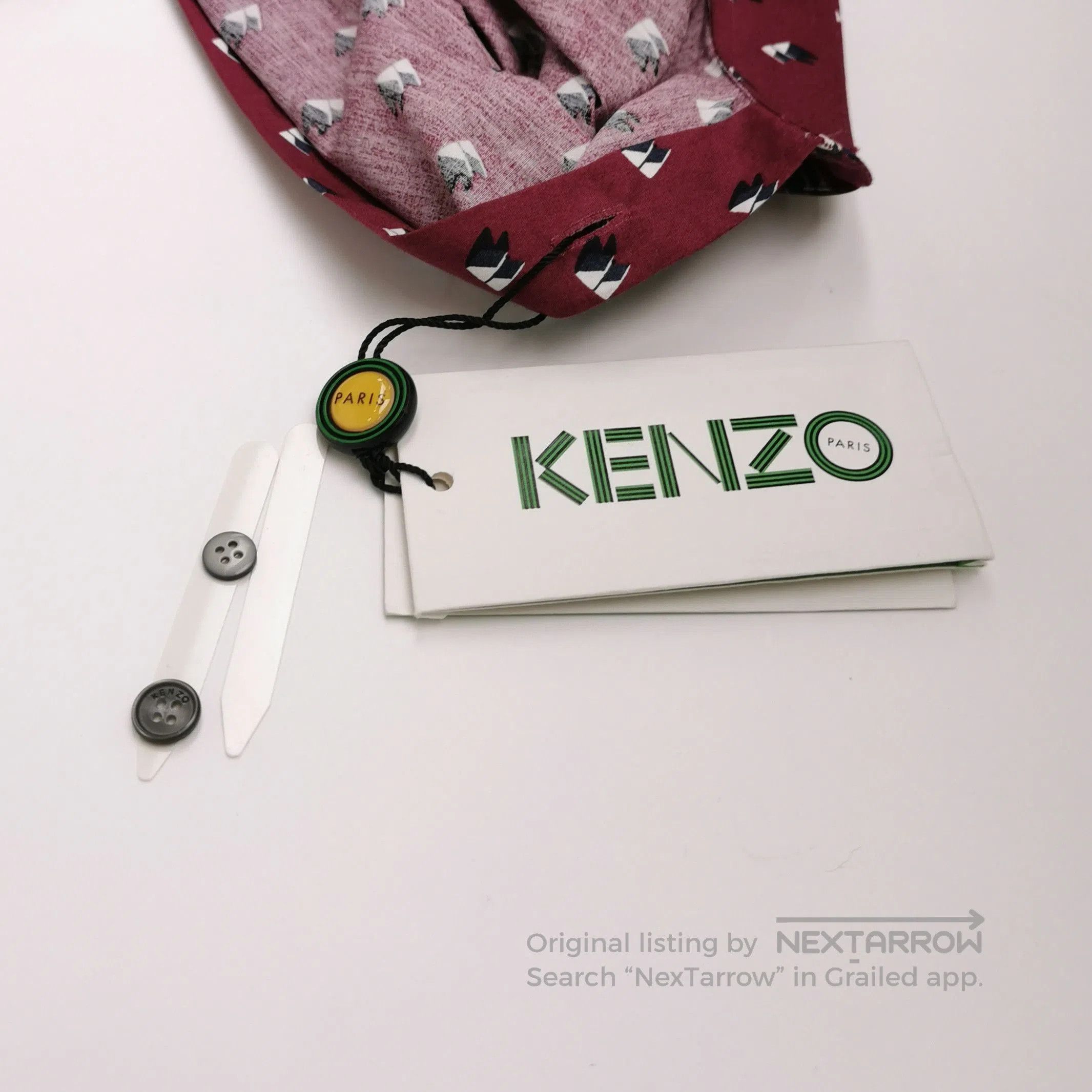 Kenzo Kenzo Cotton Button-Down Collar Shirt M. Size US M / EU 48-50 / 2 - 2 Thumbnail
