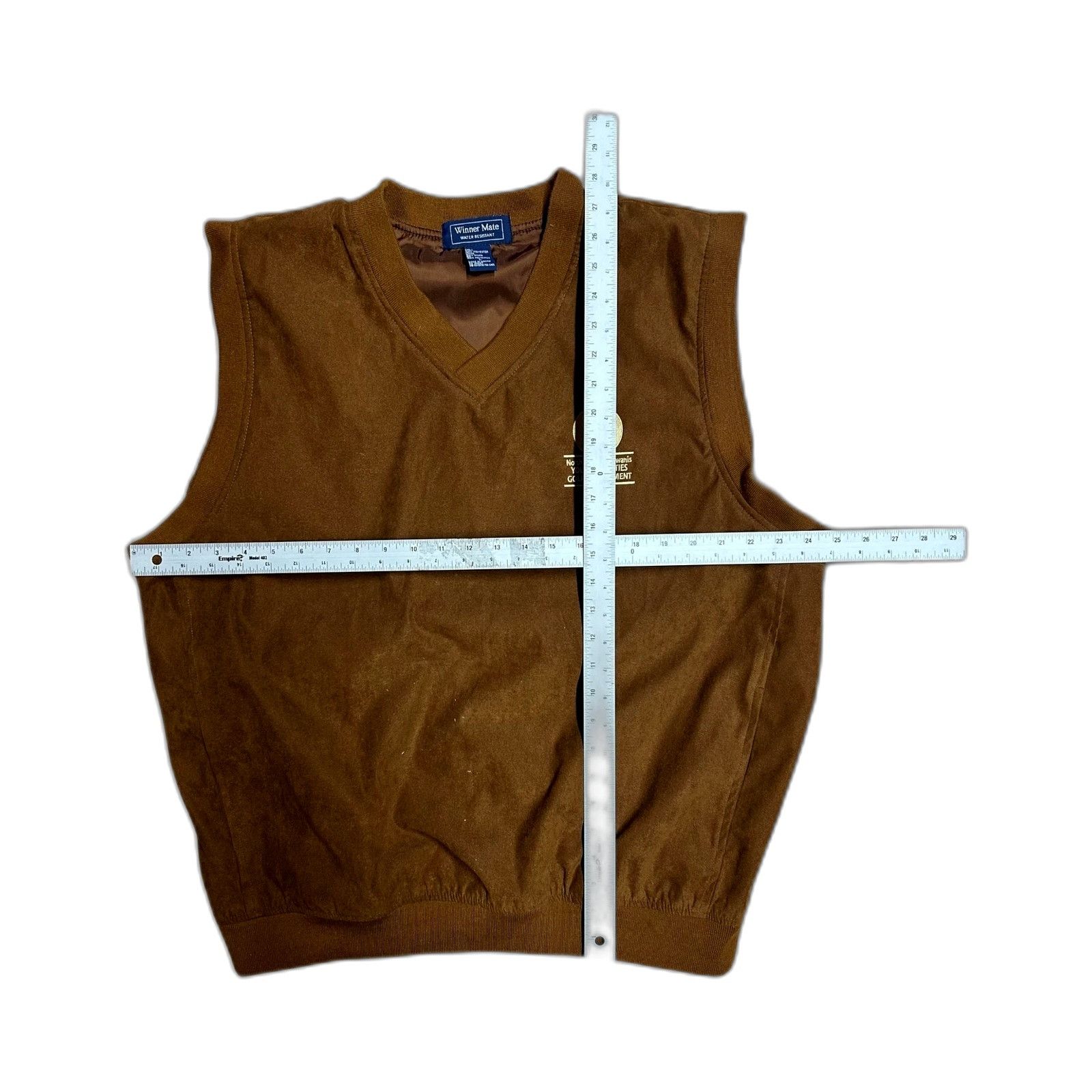 Winners Circle Vintage Winner Mate Brown Suede Golf Jacket Vest Size 2XL Size US XXL / EU 58 / 5 - 3 Thumbnail