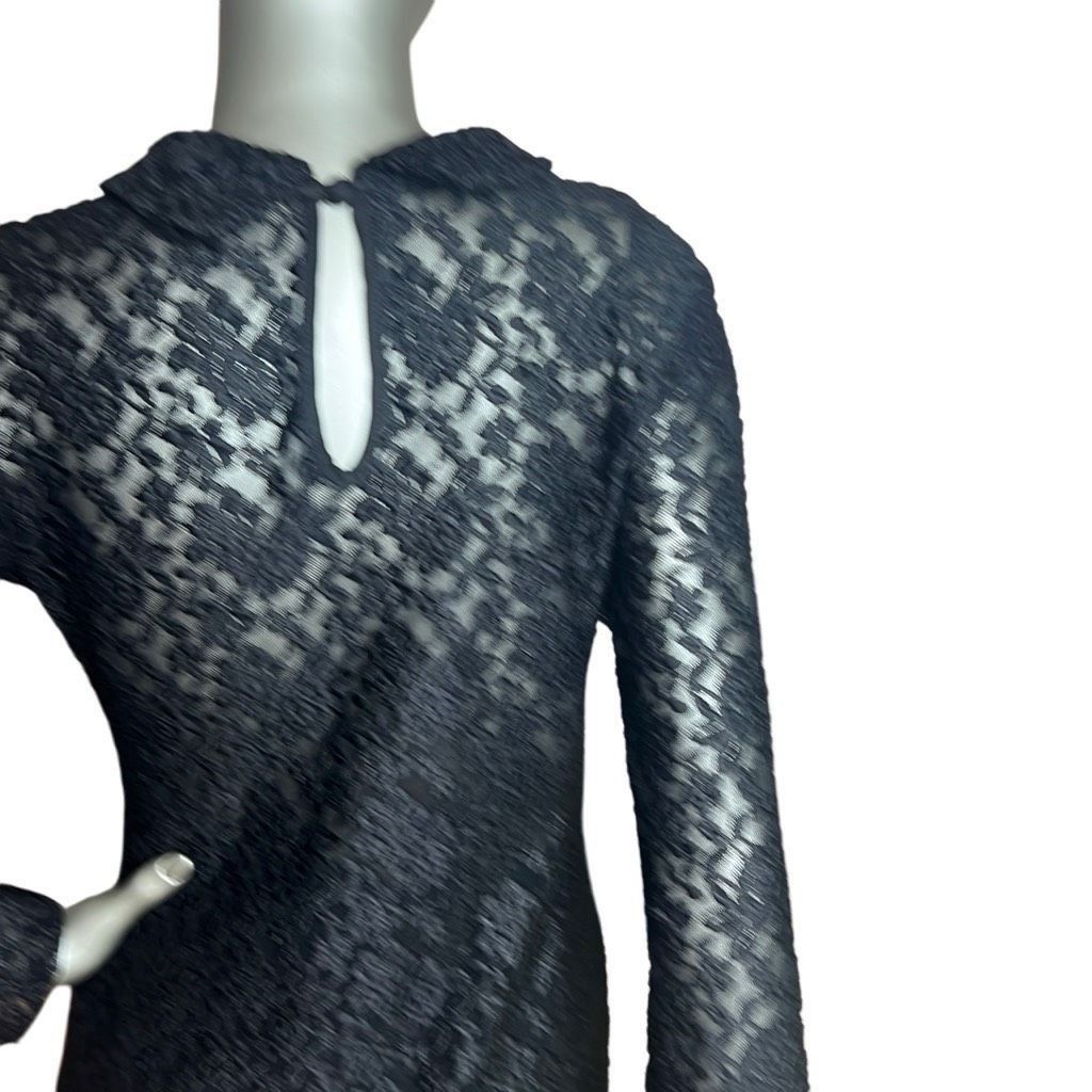 Cosa Nova Kova & T Black Lace Long-Sleeve Top Size S / US 4 / IT 40 - 6 Thumbnail