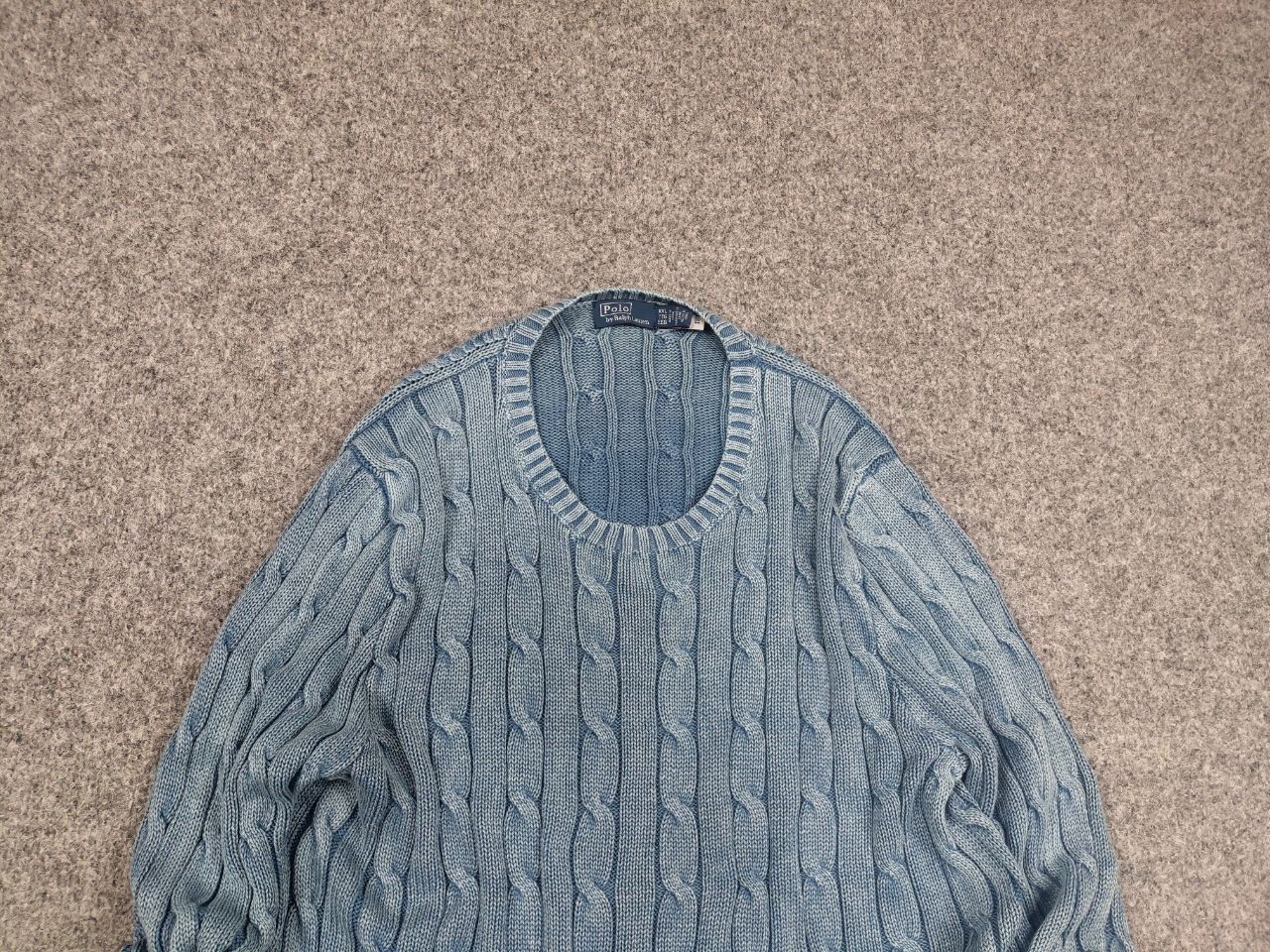 Polo Ralph Lauren Rare Polo Ralph Lauren Indigo Patchwork Elbow Knit Sweater Size XL / US 12-14 / IT 48-50 - 6 Thumbnail