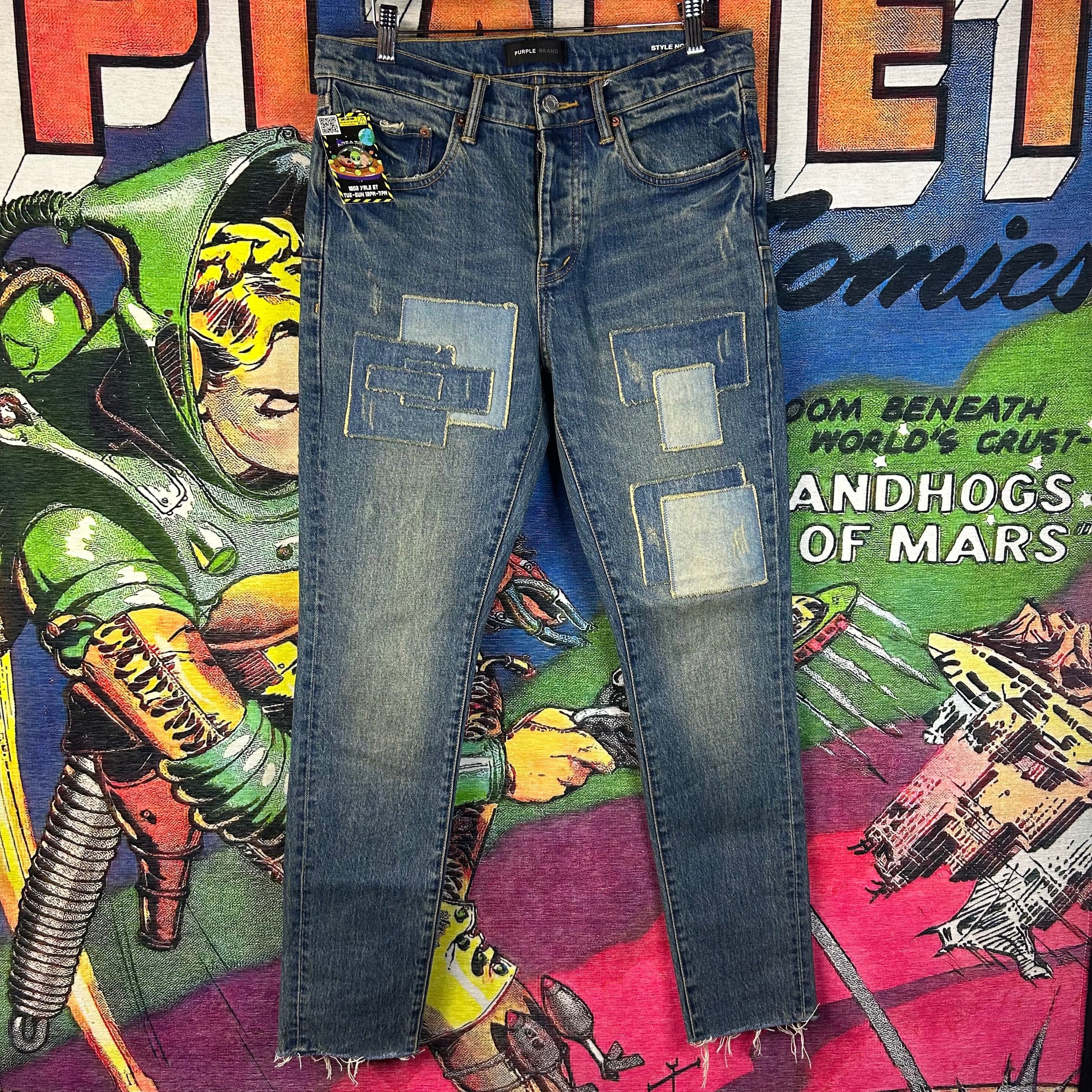 Purple Brand Purple Brand Patchwork Jeans Size 31” Size US 31 - 1 Thumbnail