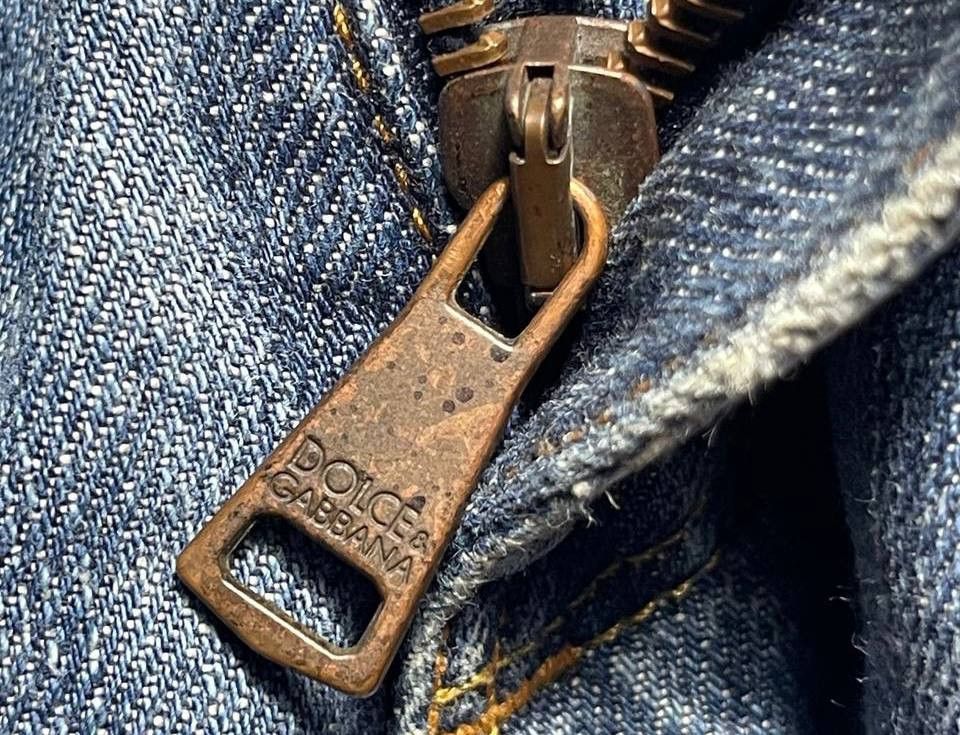 Dolce & Gabbana Dolce Gabbana - Plated Logo Denim Jeans Size US 36 / EU 52 - 6 Thumbnail