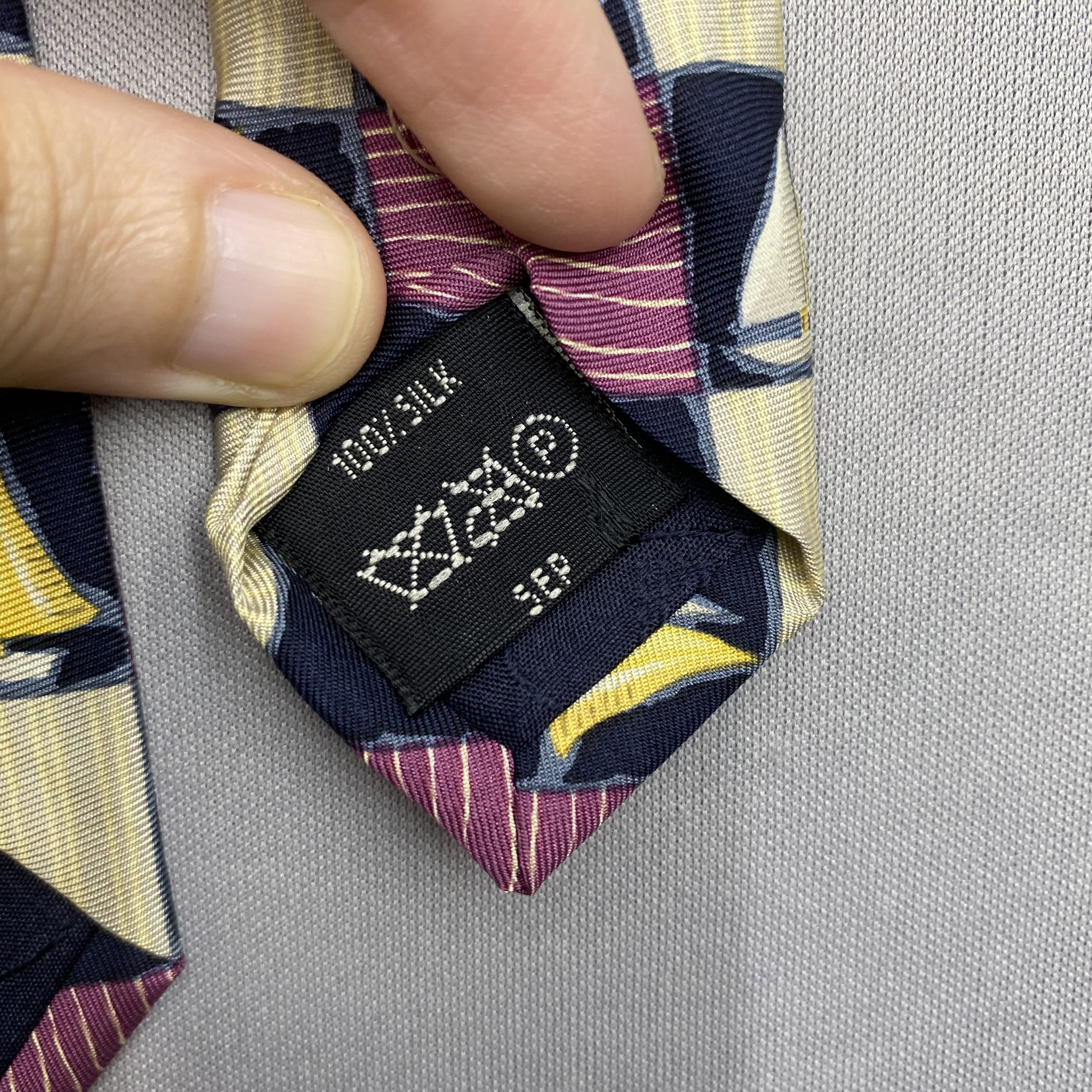 Alfred Dunhill Vintage Dunhill SILK Necktie Cravate Pure Silk Neck Tie Size ONE SIZE - 7 Thumbnail