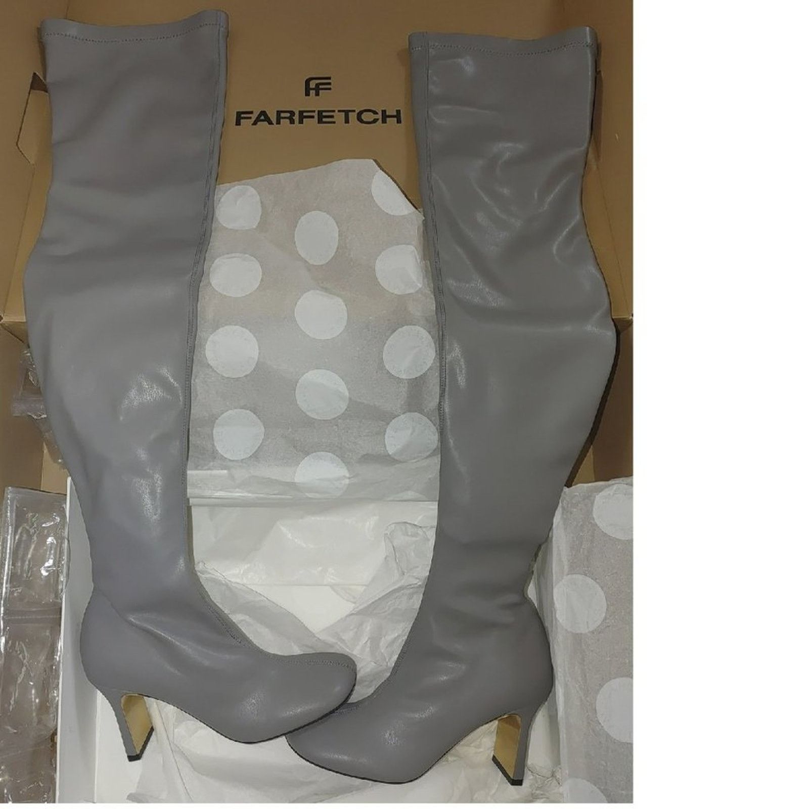 Stella McCartney STELLA MCCARTNEY Ivy vegan leather over-the-knee boots.37 Size US 6.5 / IT 36.5 - 4 Thumbnail