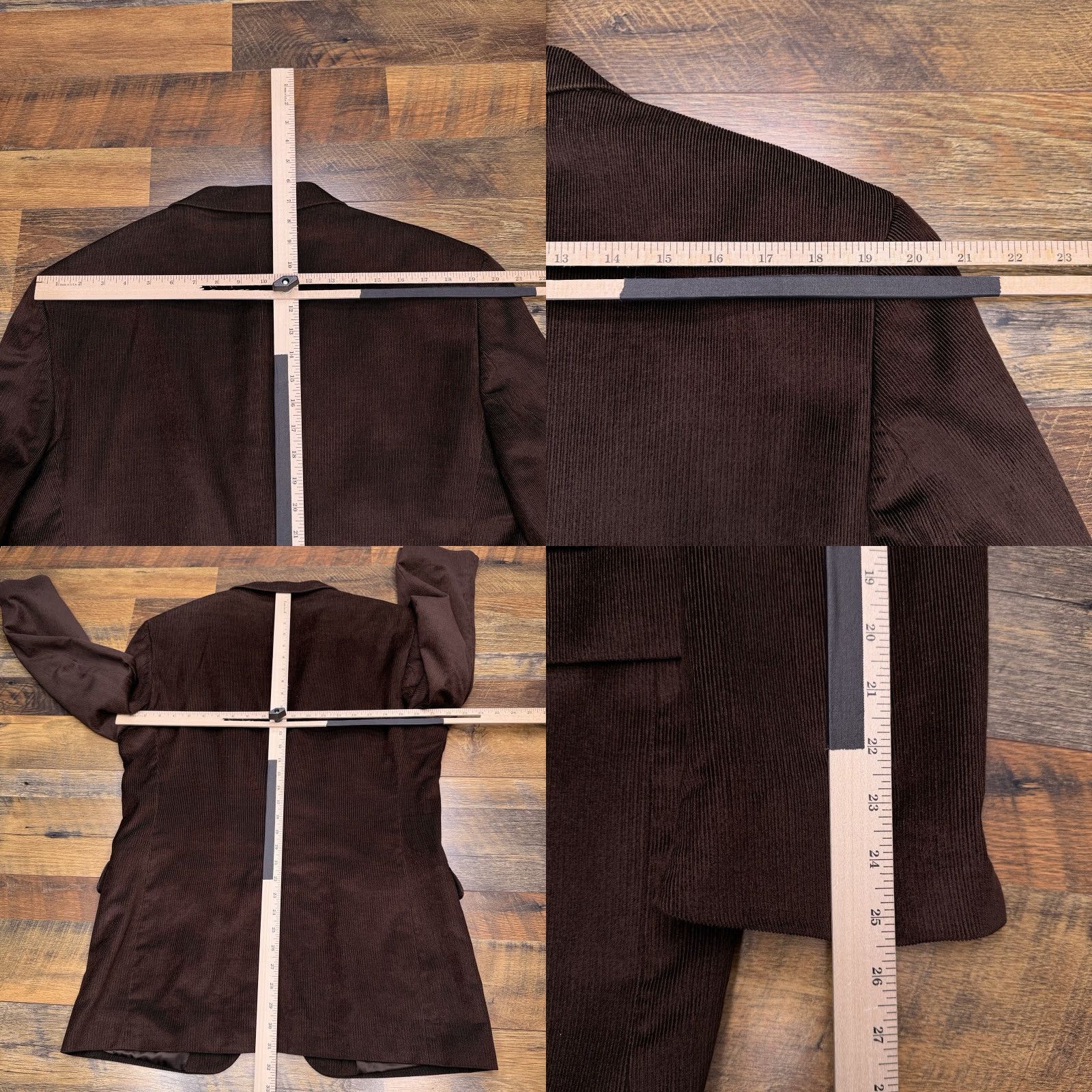 Jos. A. Bank Jos A Bank Corduroy Sport Coat Mens 41R Brown Blazer Size 42R - 9 Thumbnail