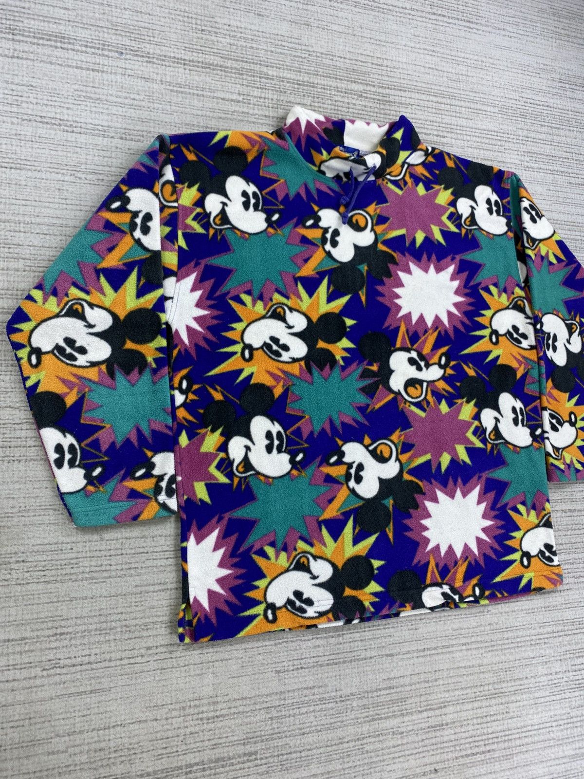 Disney × Mickey Mouse × Vintage Vtg 90s Disneyland Tokyo Mickey Mouse Full Print Sweatshirt Size US XL / EU 56 / 4 - 3 Thumbnail