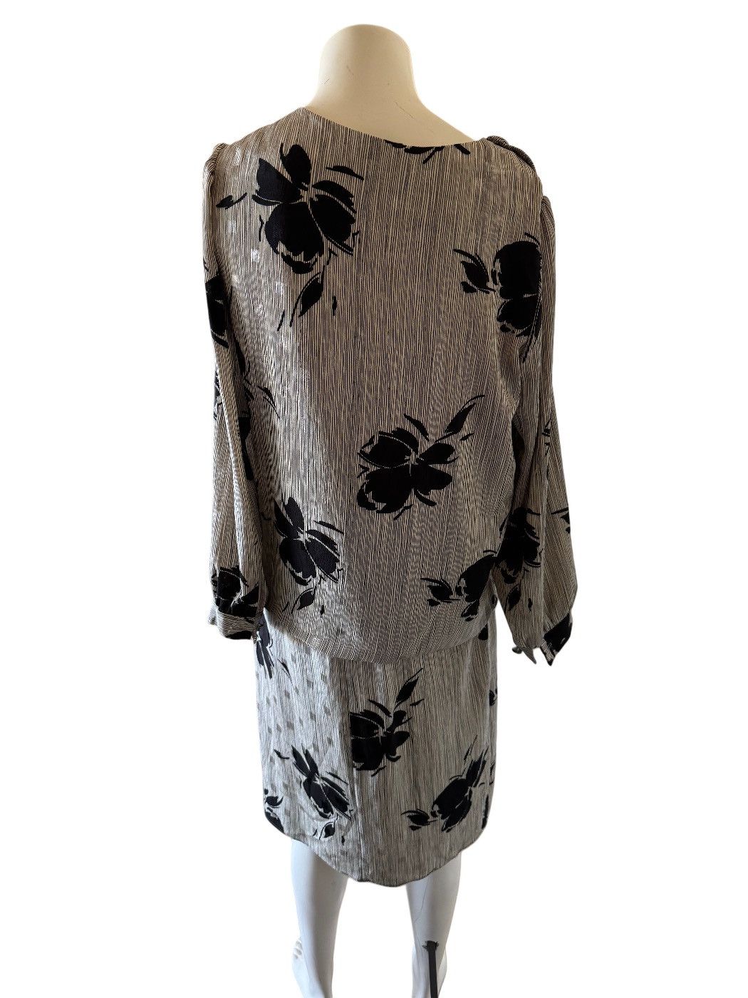 Other Maree L Vintage dress Jamaica grey black midi tiered long Size M / US 6-8 / IT 42-44 - 2 Thumbnail