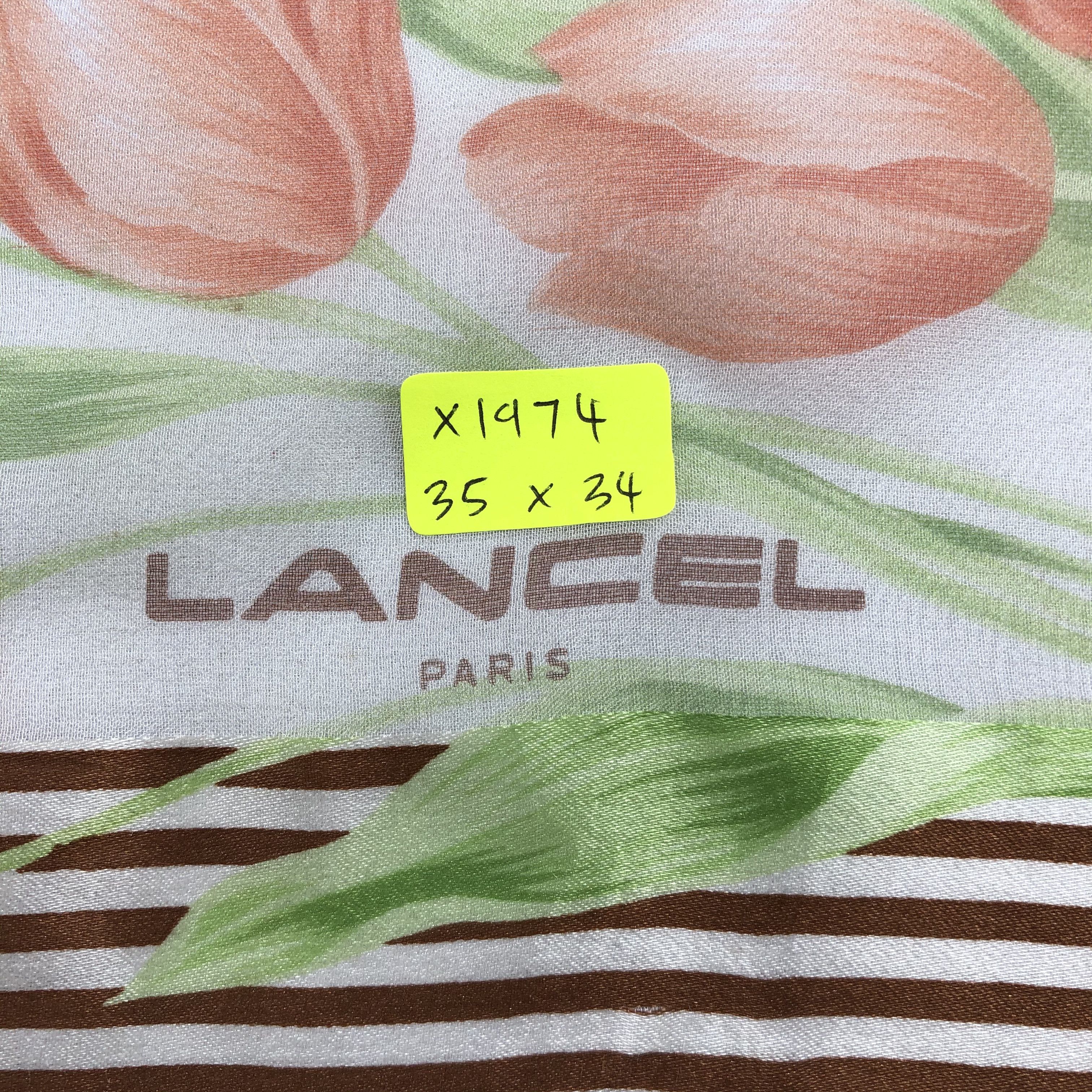 Lancel Vintage Lancel Silk Scarf Size ONE SIZE - 12 Thumbnail