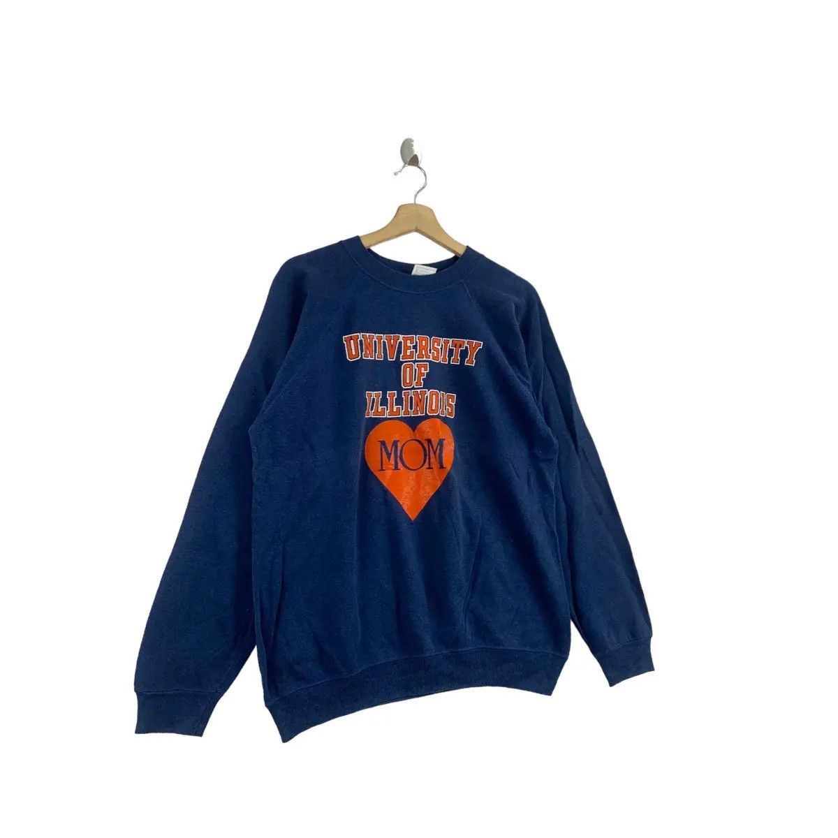 Vintage Vintage 80’ UNIVERSITY OF ILLINOIS Mom Collegiate Sweatshirt Size L / US 10 / IT 46 - 6 Thumbnail