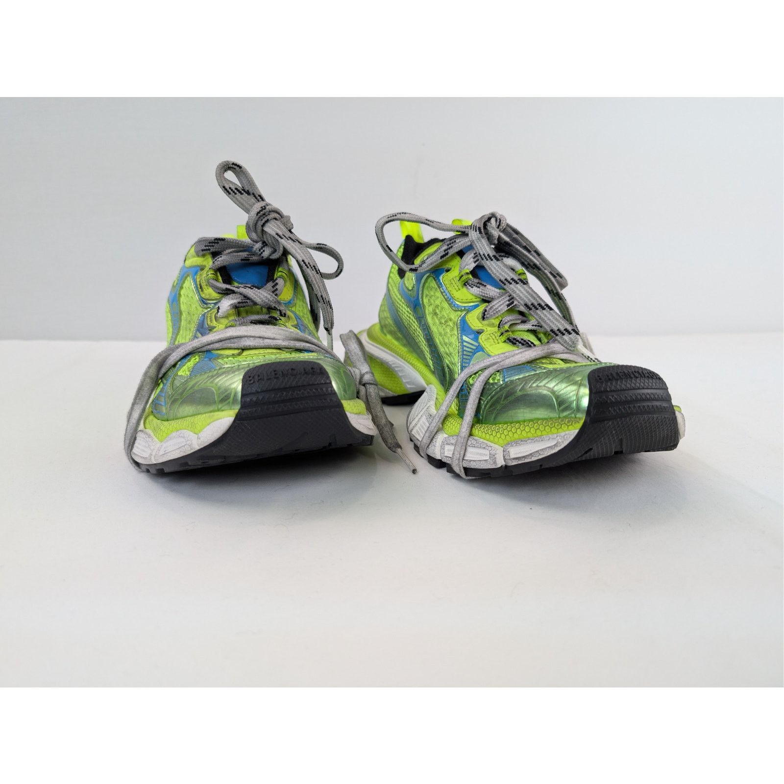 Balenciaga o1rshd1 3XL Low-Top Sneakers in Fluo Yellow / Blue Size US 10 / EU 43 - 5 Thumbnail