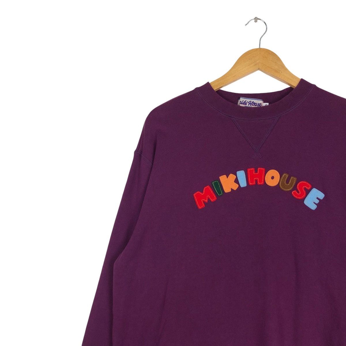 Japanese Brand × Vintage Miki House Vintage Sweatshirt Purple Colour Medium Size US M / EU 48-50 / 2 - 5 Thumbnail