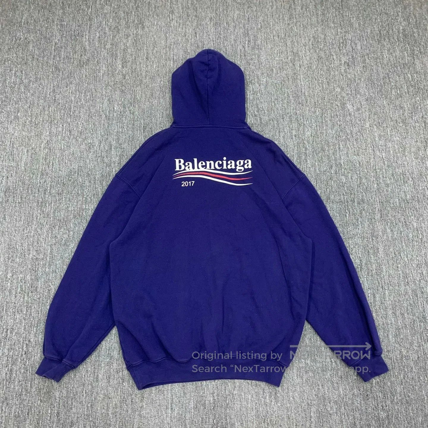 Balenciaga balenciaga ocean wave hoodie in purple. Size US XS / EU 42 / 0 - 2 Thumbnail