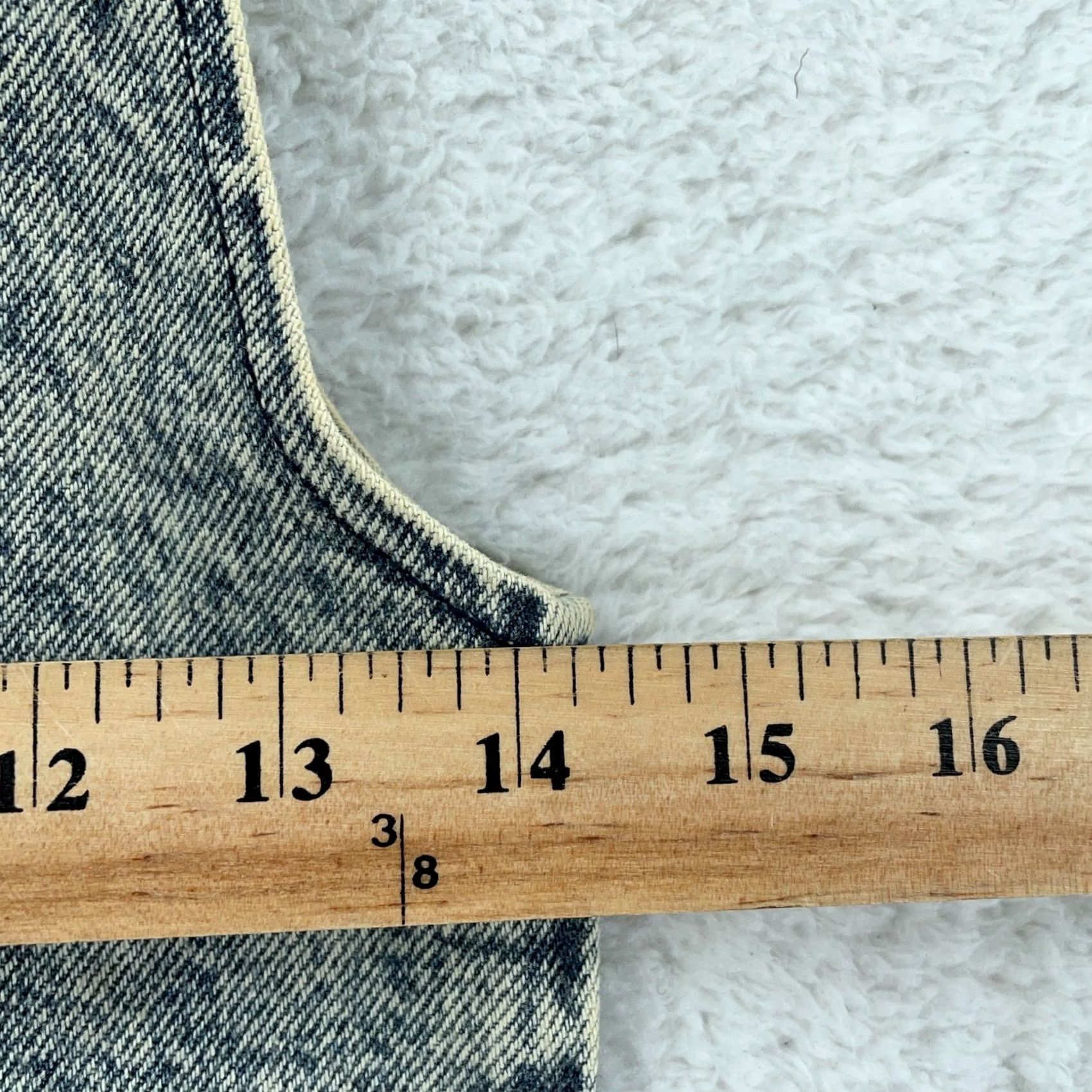 Brandy Melville Brandy Melville Denim Vest Womens One Size Acid Wash Trucker Button Front USA Vest Blue Size ONE SIZE - 6 Thumbnail