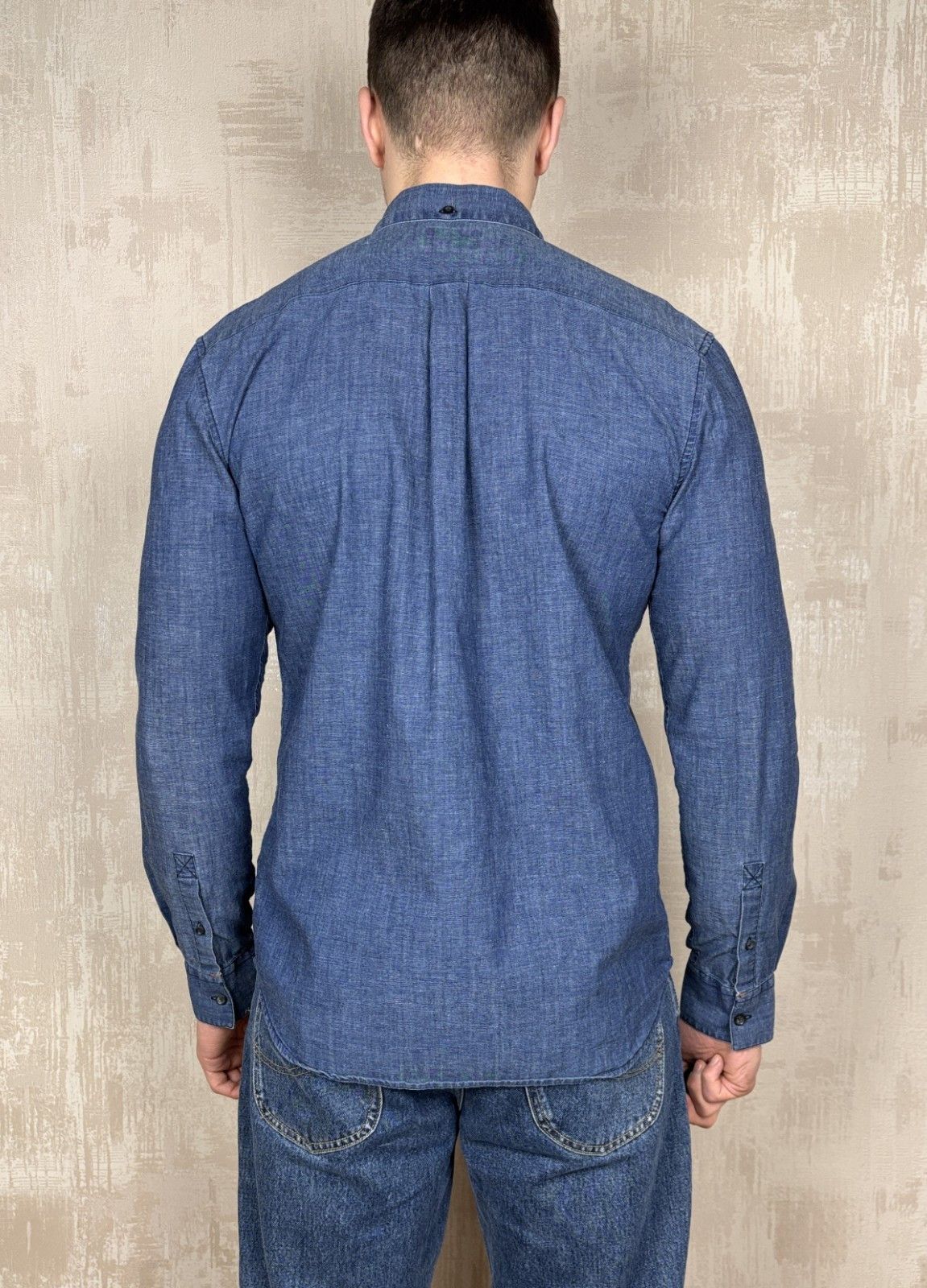 Nudie Jeans Nudie Jeans Stanley Deep Blue Long Sleeve Shirt Button Down Size US M / EU 48-50 / 2 - 12 Thumbnail