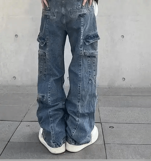 Japanese Brand × Jean Street wash baggy jeans Size US 34 / EU 50 - 3 Thumbnail