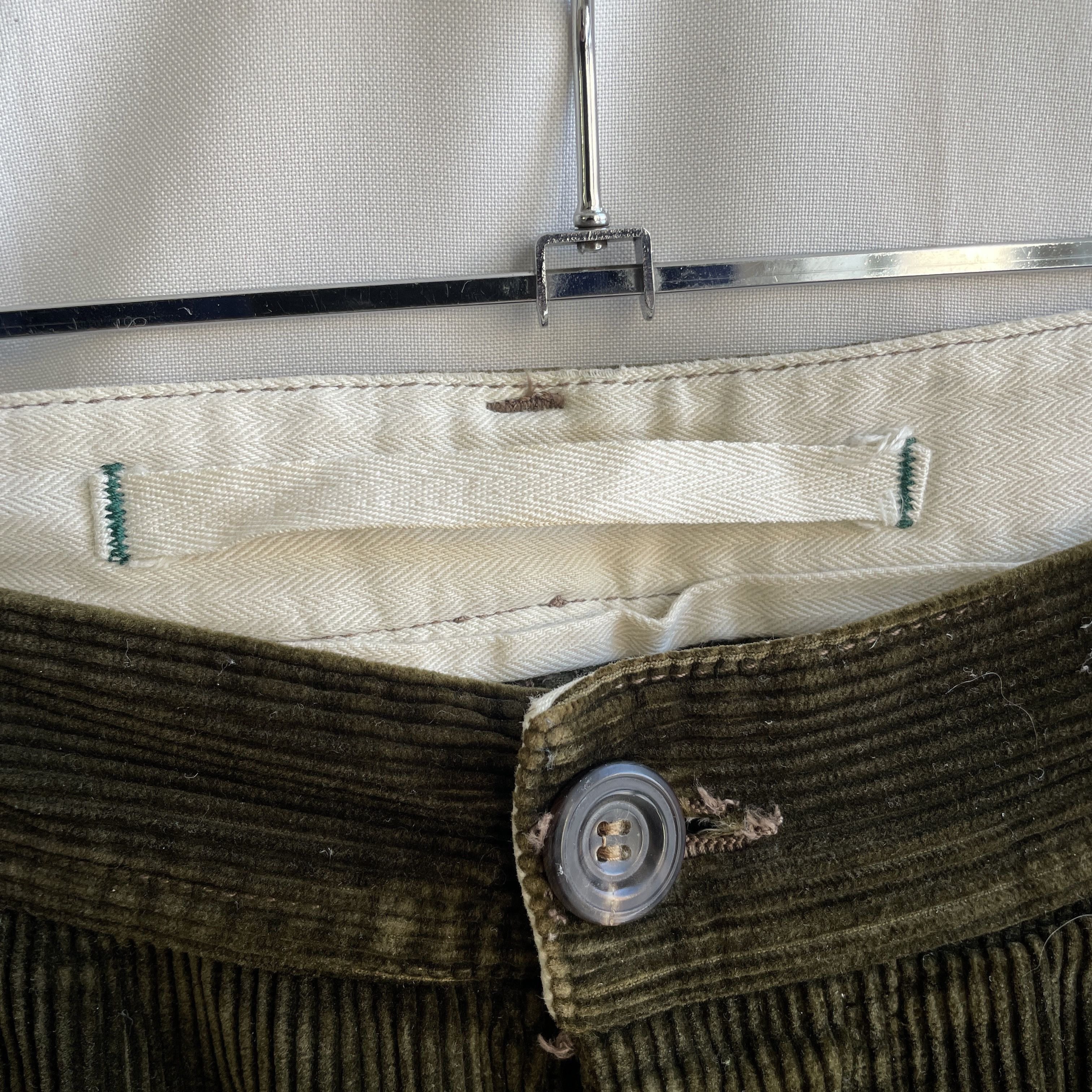 Scarti-Lab Scarti Lab 101 SN814 Green Corduroy Pants Size 33 Size US 33 - 9 Thumbnail
