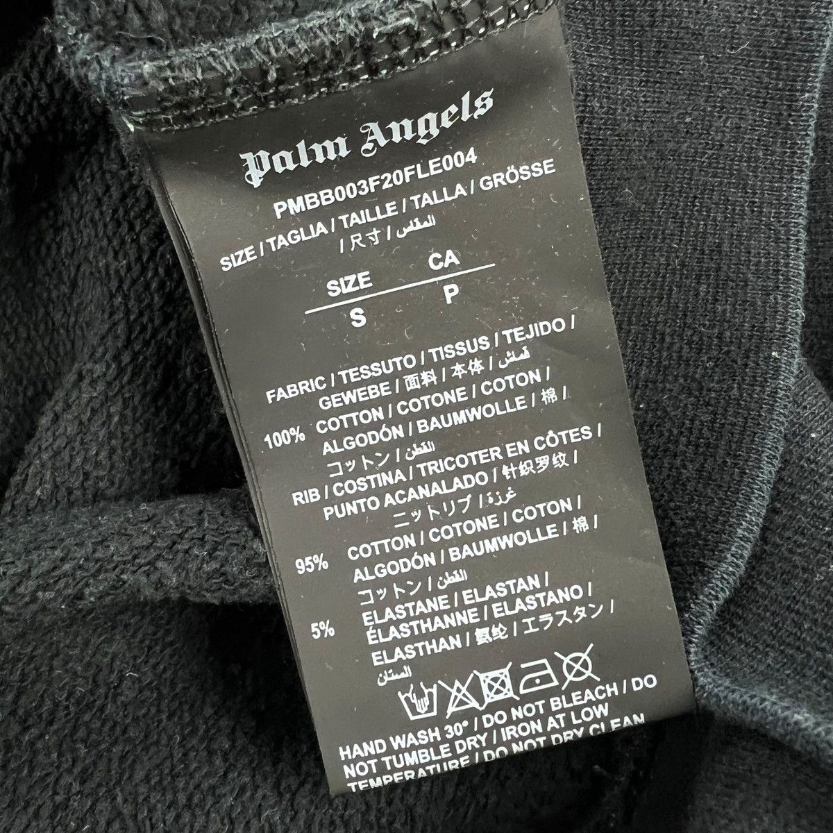 Palm Angels Palm Angels Spray Black Hoodie Size US M / EU 48-50 / 2 - 5 Thumbnail