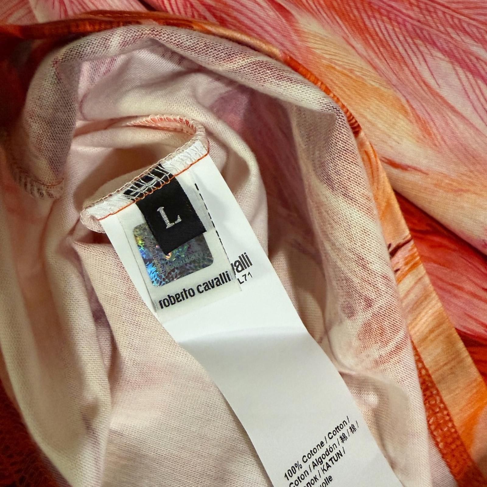 Roberto Cavalli Roberto Cavalli L Crew Neck T-Shirt - NWT & Hologram Cert Size US L / EU 52-54 / 3 - 6 Thumbnail