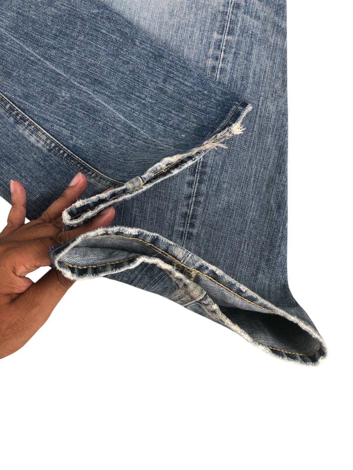 If Six Was Nine Japanese Lee Flared Jeans Distressed Jeans Size US 33 - 13 Thumbnail