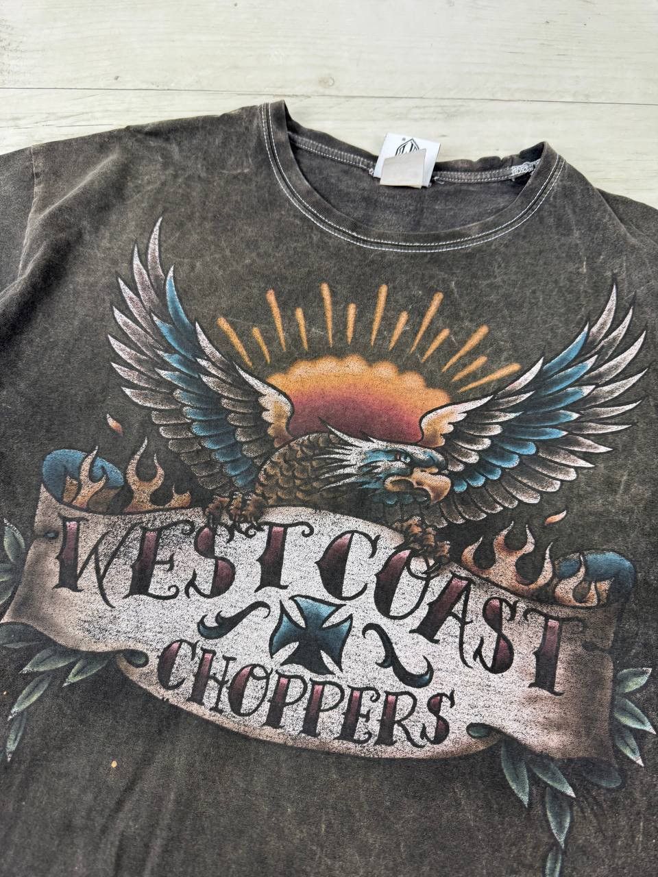 West Coast Choppers Vintage West Coast Choppers Eagle Bike T Shirt Moto 90s USA Size US XL / EU 56 / 4 - 6 Thumbnail