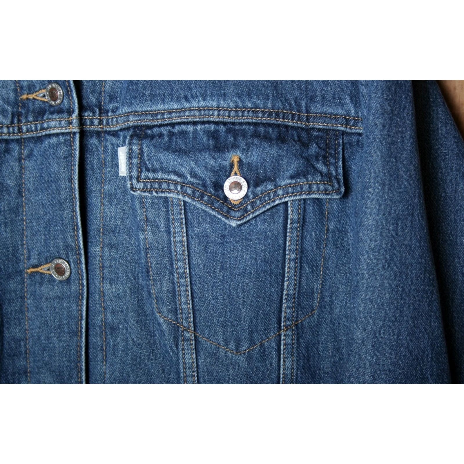 Levi's LEVI'S Silvertab Blue Denim Quilt Lined Baggy Trucker Jacket Women's Sz. L Shirt Denim Jacket Womens L Baggy Blue Size L / US 10 / IT 46 - 3 Thumbnail