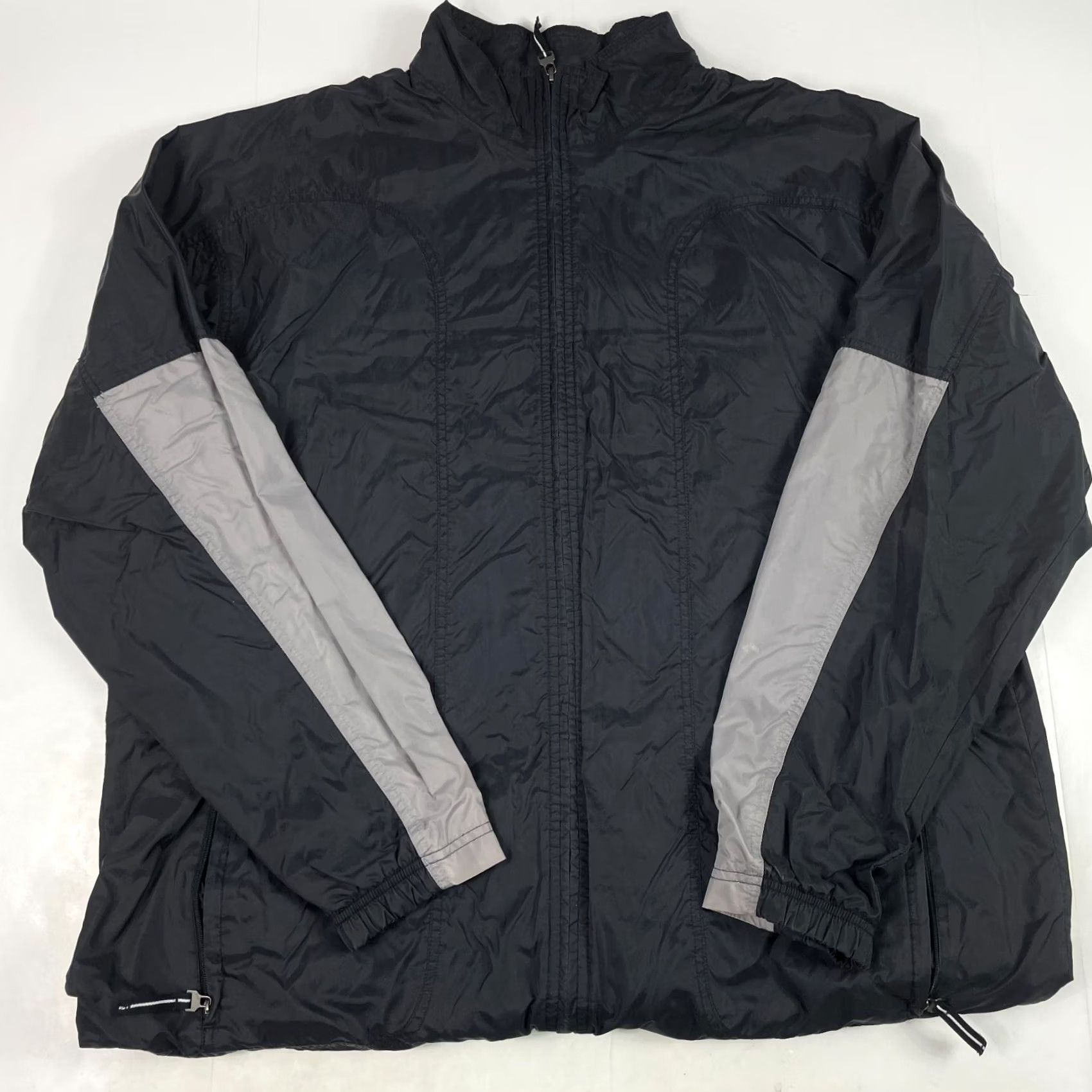 Nike VINTAGE Nike Jacket Mens 2XL Black Full Zip Swoosh Lined Windbreaker 90s - Mens Jacket Black 2XL Nike Full Zip Swoosh Lined Windbreaker 90s Size US XXL / EU 58 / 5 - 2 Thumbnail