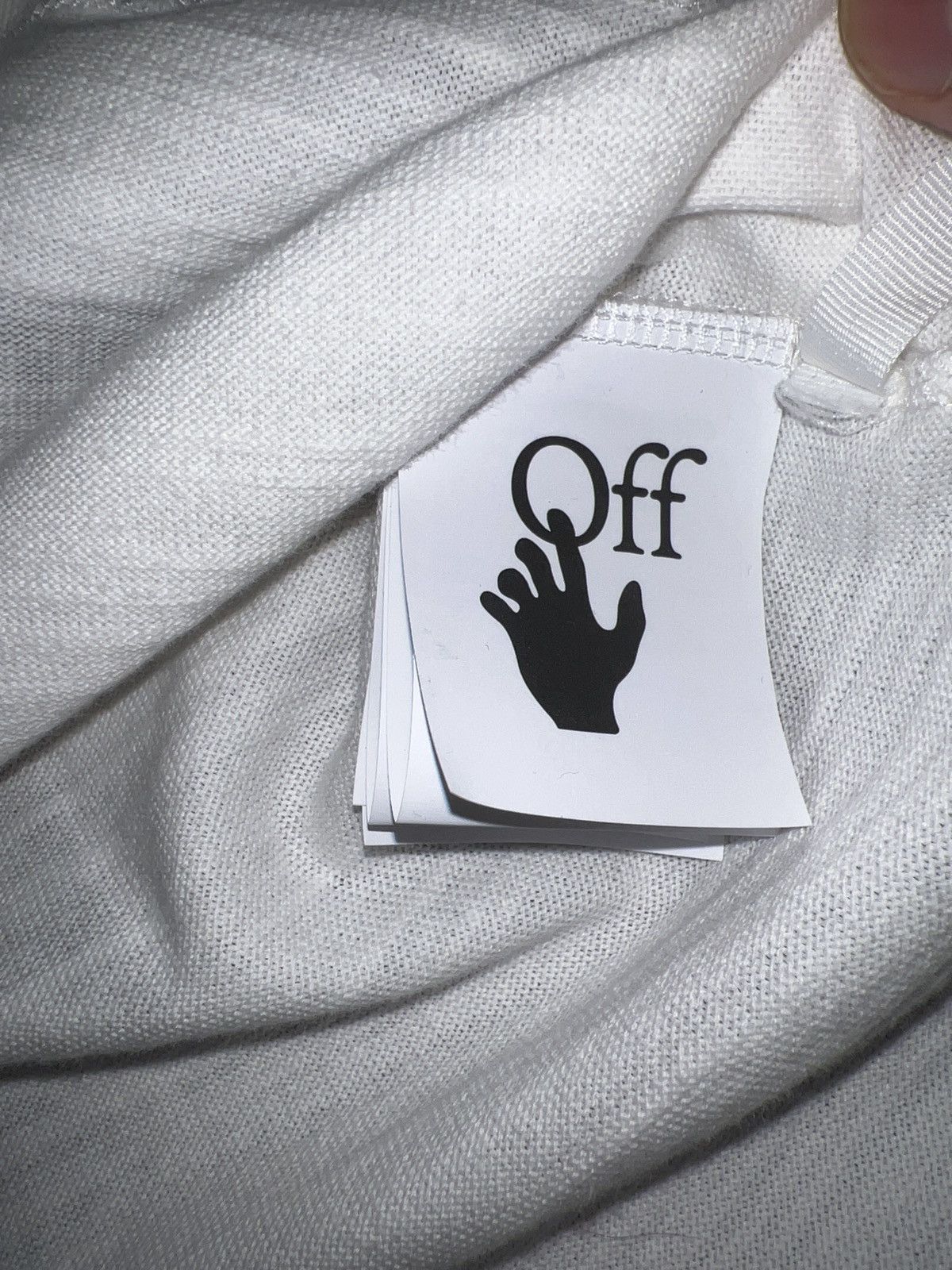 Off-White Off White Orange Velvet Box Logo T - shirt Size US XXS / EU 40 - 5 Thumbnail